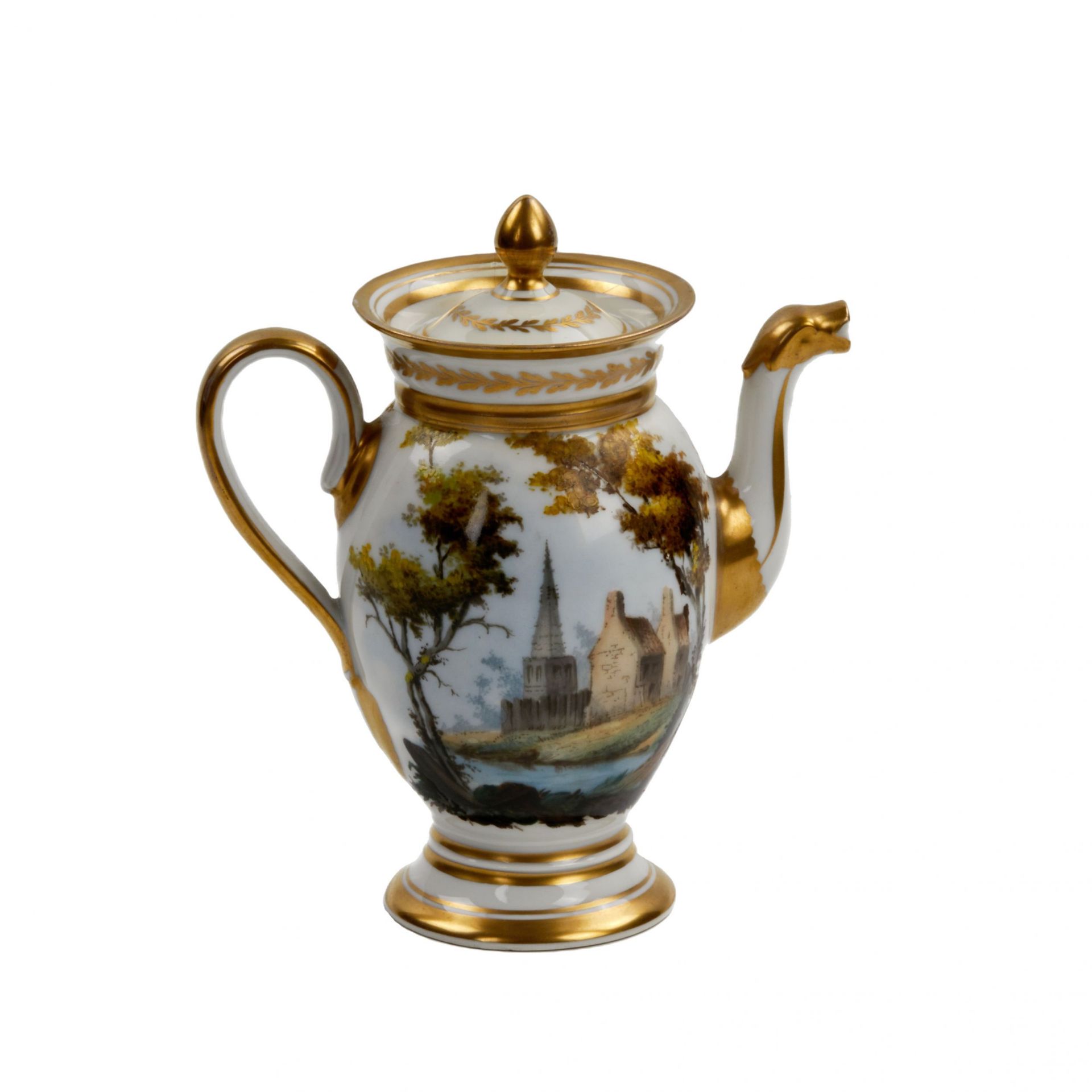 French tete-a-tete porcelain service, 19th century. - Image 16 of 19