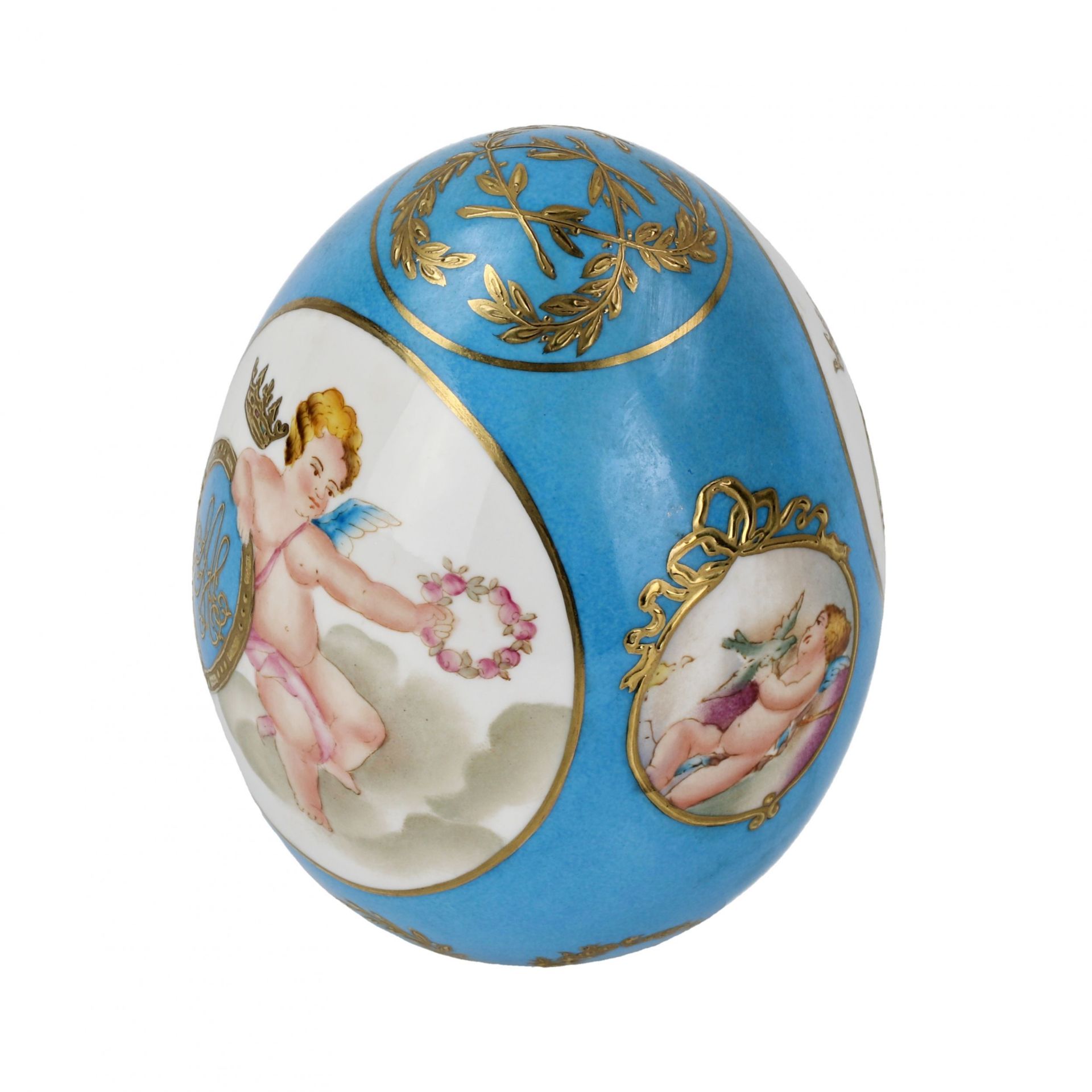 Large porcelain Easter egg. - Bild 4 aus 7