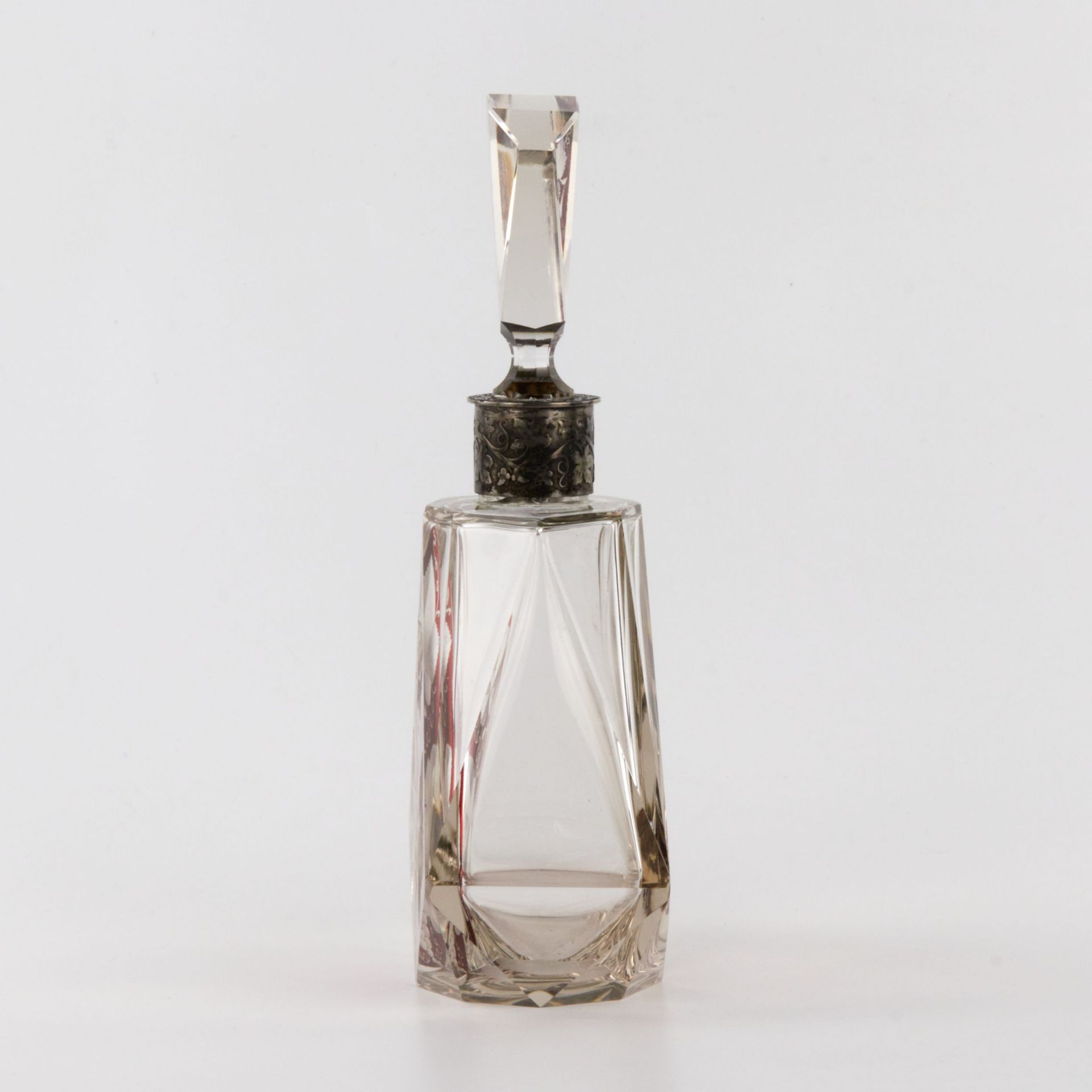Liqueur decanter of laminated glass with silver, Khlebnikov firm. - Image 3 of 8
