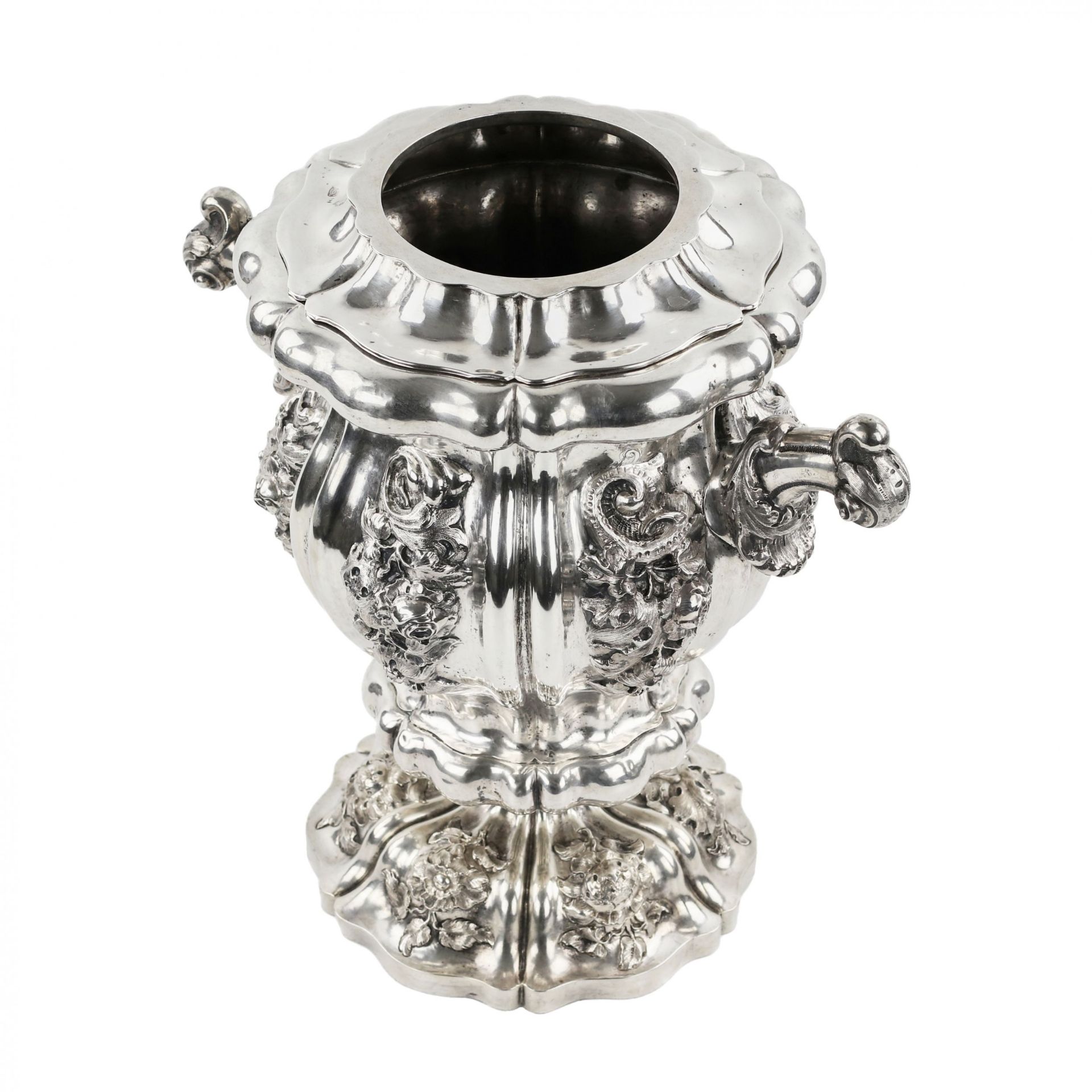 Silver champagne cooler. Austria-Hungary. Vienna, 1844 - Bild 3 aus 8