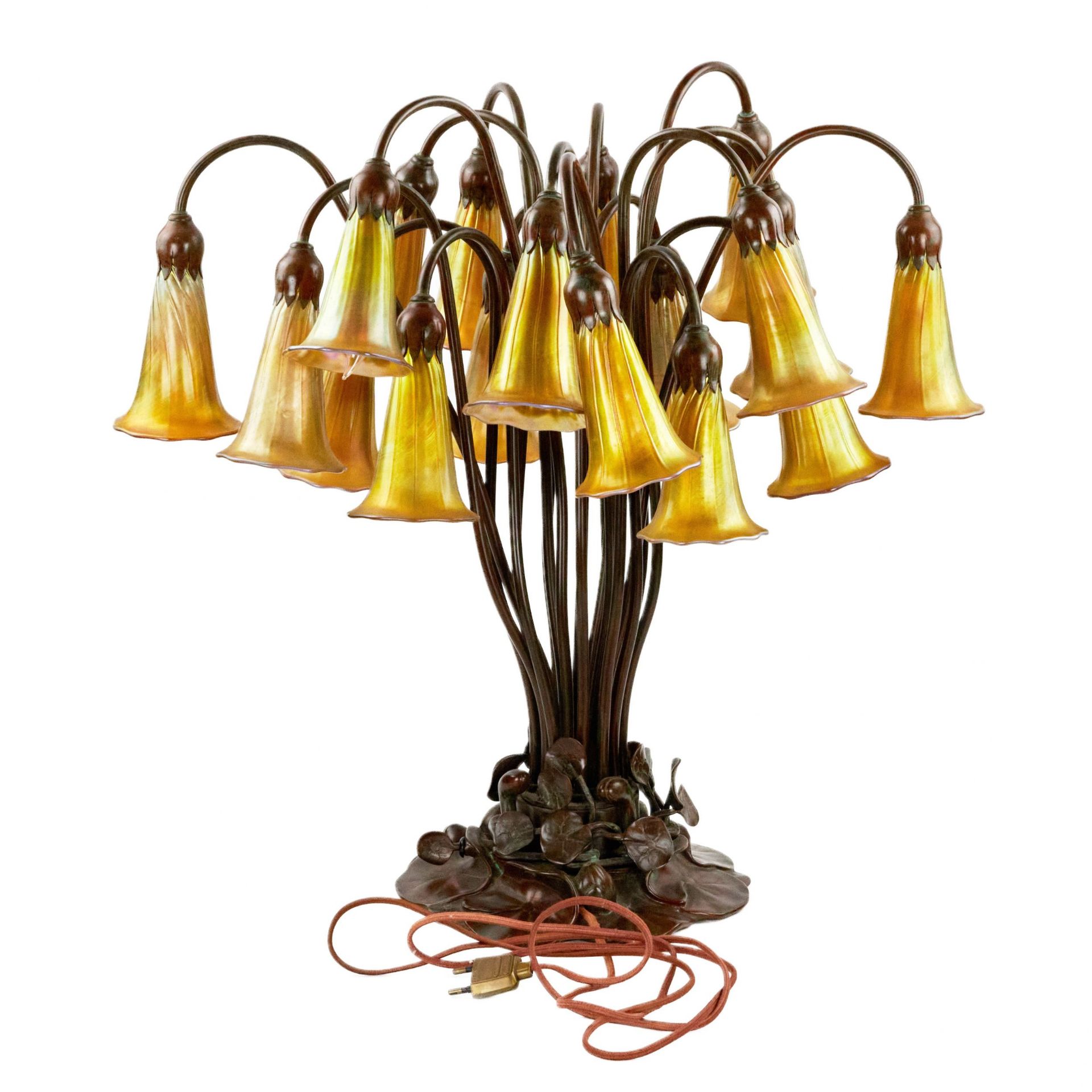 Lamp - bells of 18 light buds, Buffalo studios. - Bild 3 aus 4