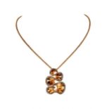 Grisogono Zigana gold necklace with diamonds.