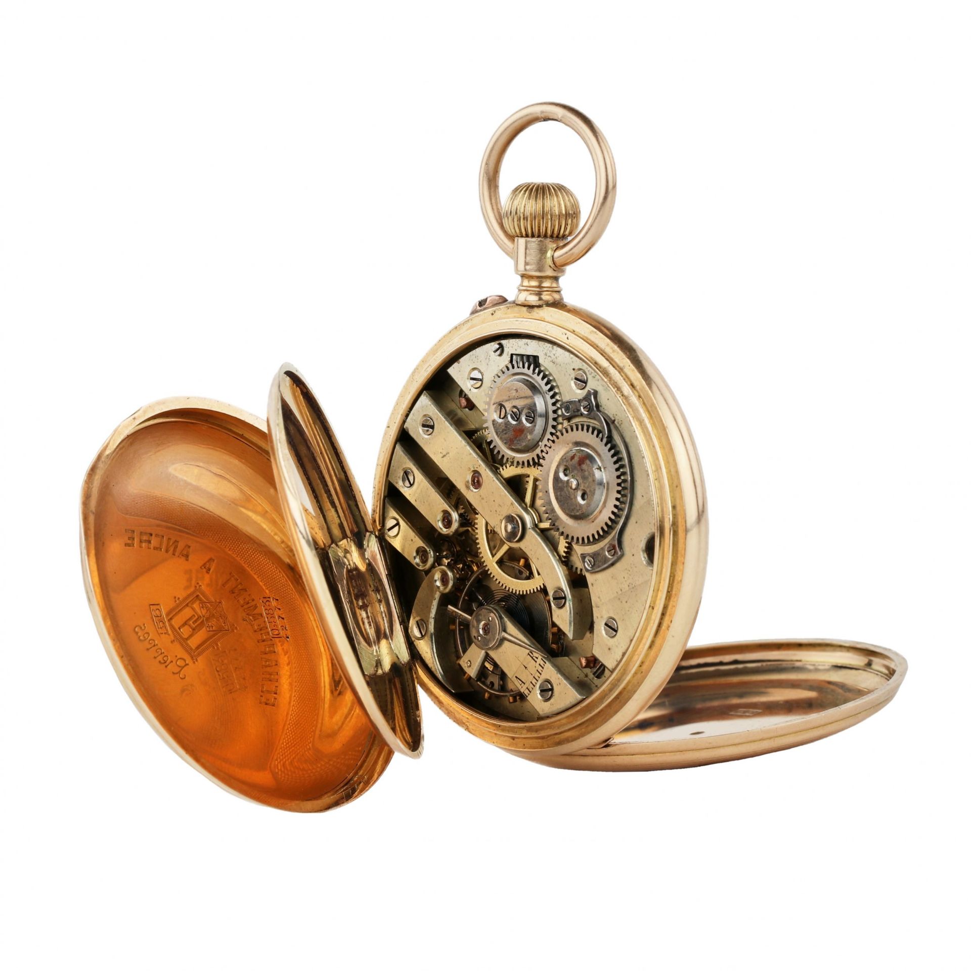 H. MOSER & Co. gold pocket watch, circa 1900 - Bild 6 aus 9