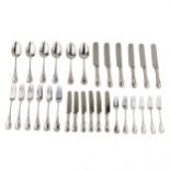 Silverware set for 6 persons, Ivan Khlebnikov.