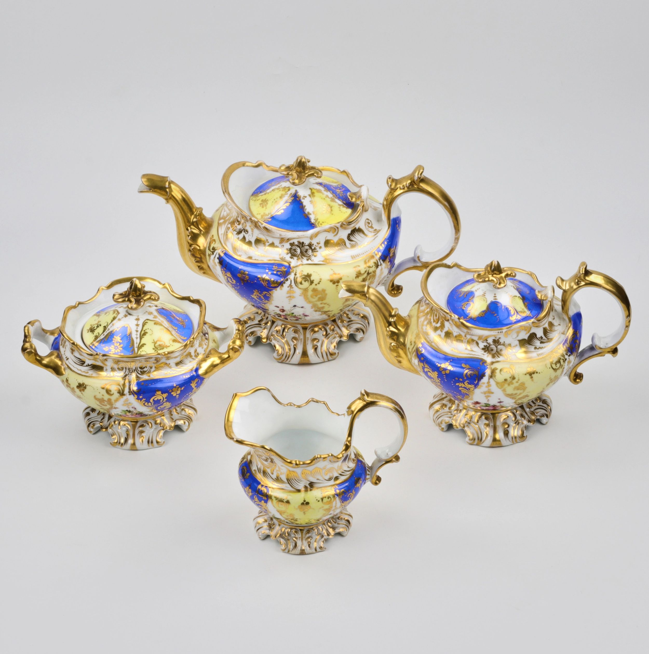 Tea set of the second baroque. - Image 4 of 5