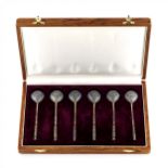 A set of Grachev`s teaspoons in their own case.