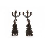 A pair of candelabra. Belle Epoque