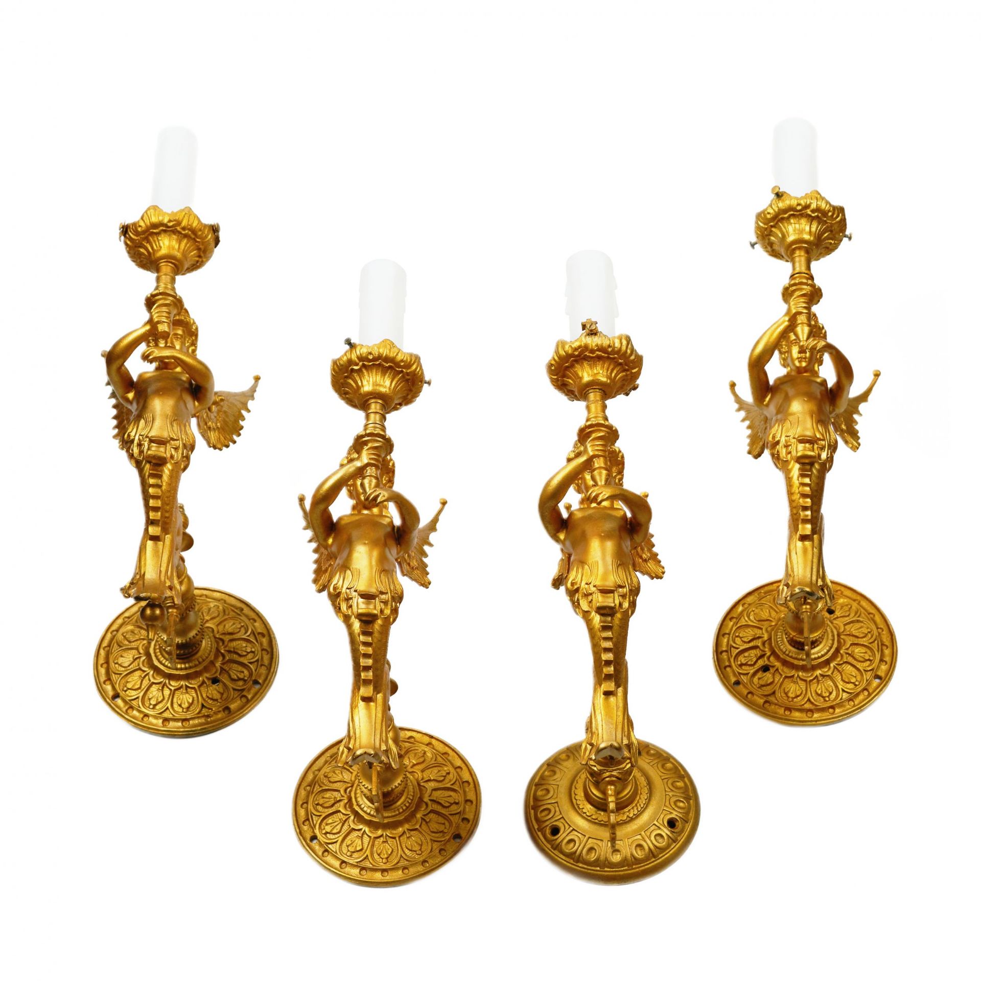 Four sconces made in the style of Napoleon III. France. The turn of the 19th and 20th centuries. - Bild 2 aus 7