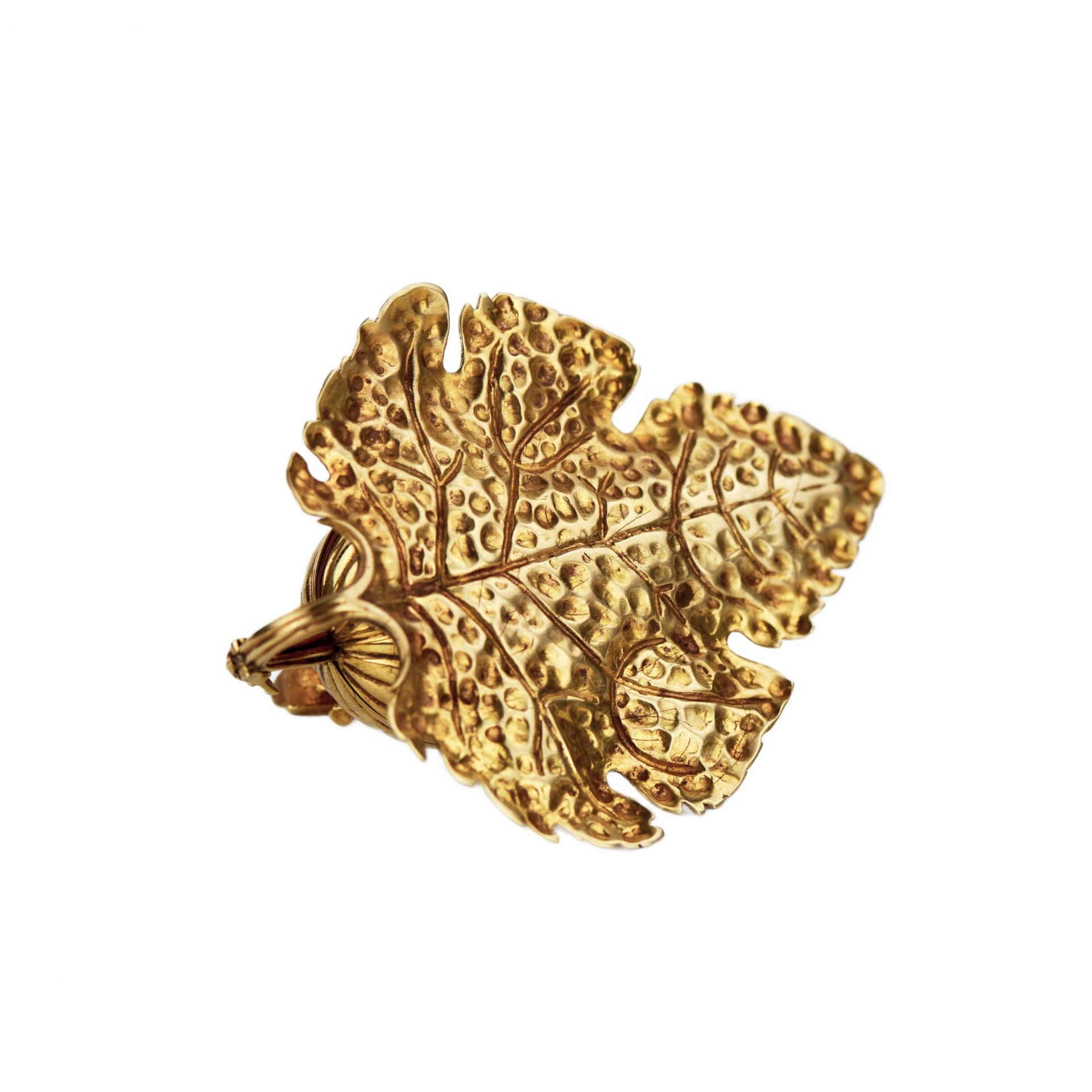 A miniature gold box in the shape of an etrog vessel. F. Laurier. Moscow. 1908-1917 - Image 7 of 9