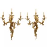 Pair of wall sconces Rococo style