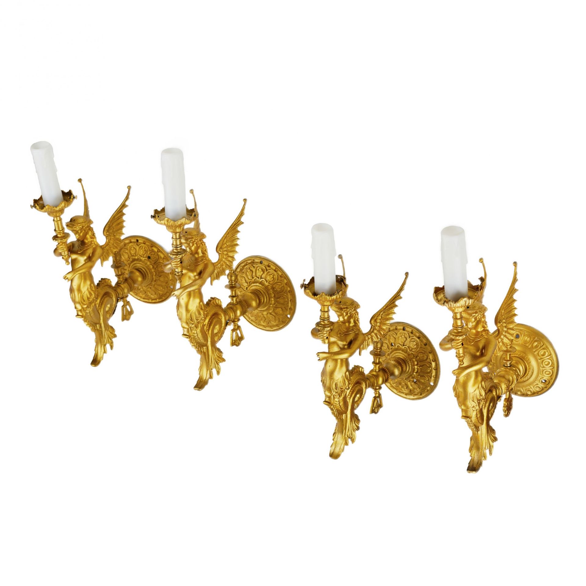 Four sconces made in the style of Napoleon III. France. The turn of the 19th and 20th centuries. - Bild 6 aus 7