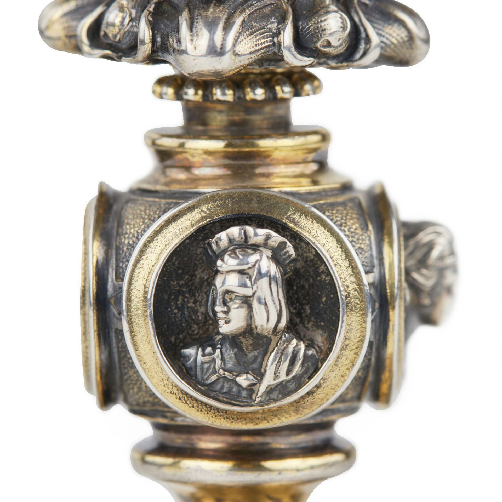 Gilded silver goblet. St. Petersburg, 84 samples, late 19th century. - Bild 8 aus 10