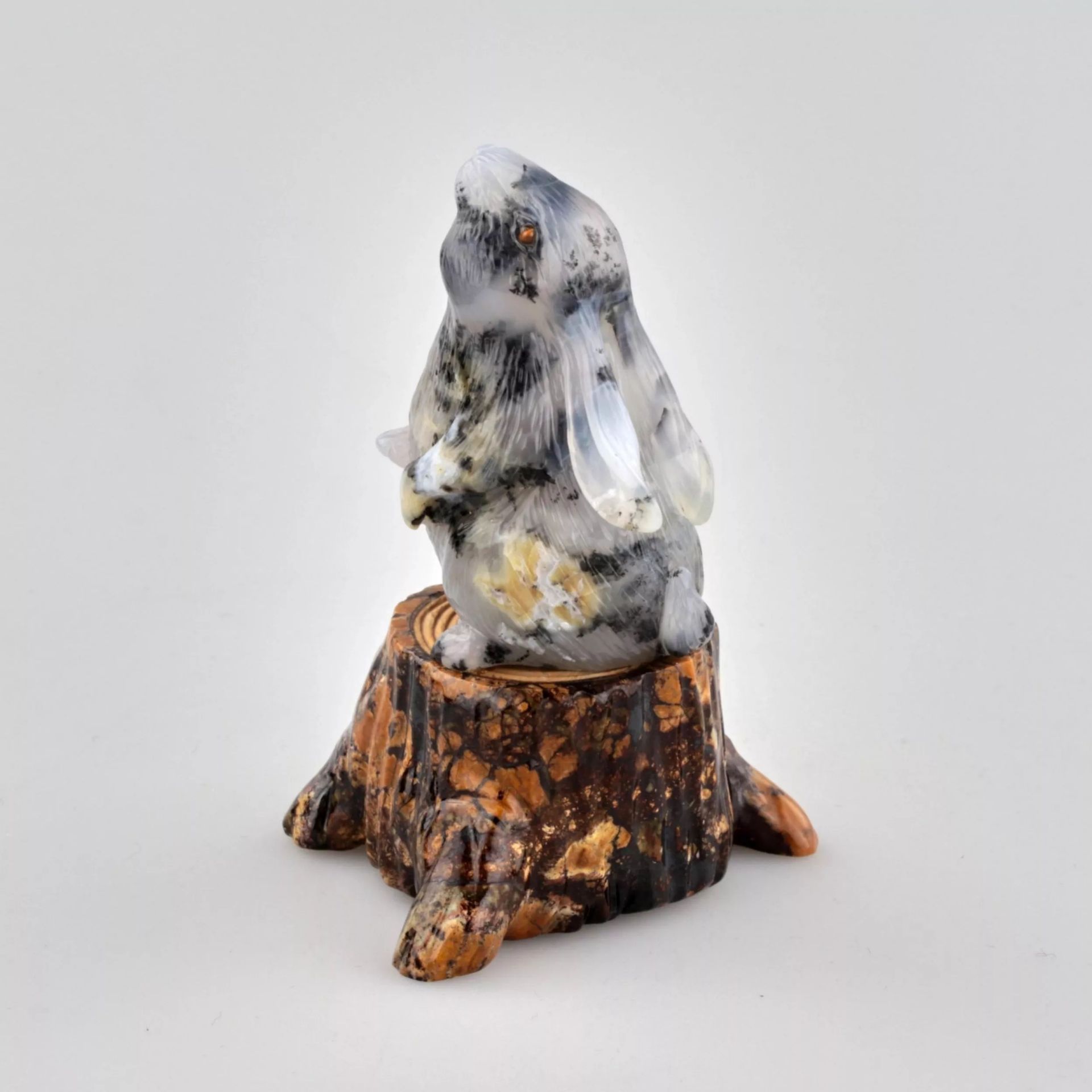 Figurine Hare on a stump - Bild 3 aus 6