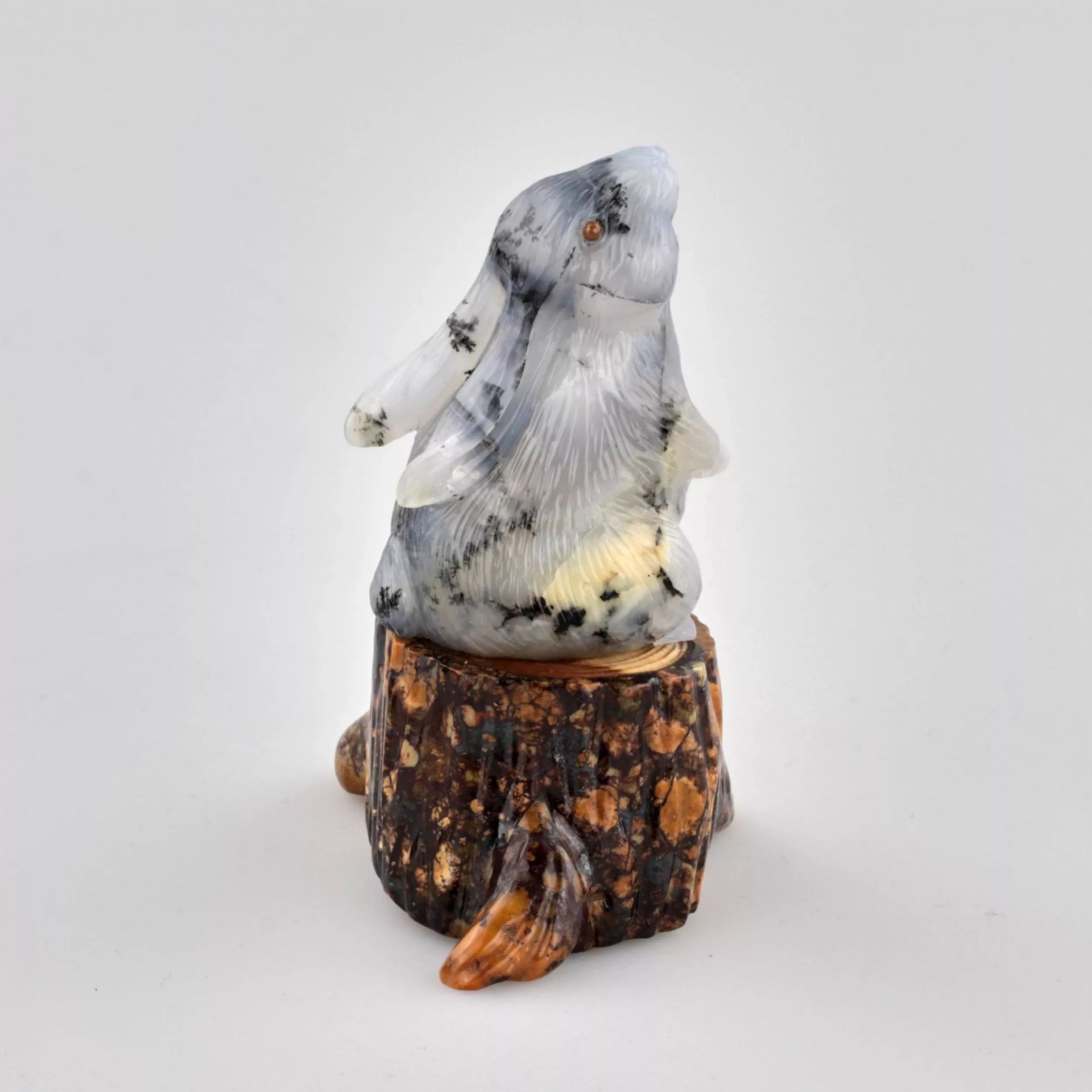 Figurine Hare on a stump - Bild 5 aus 6