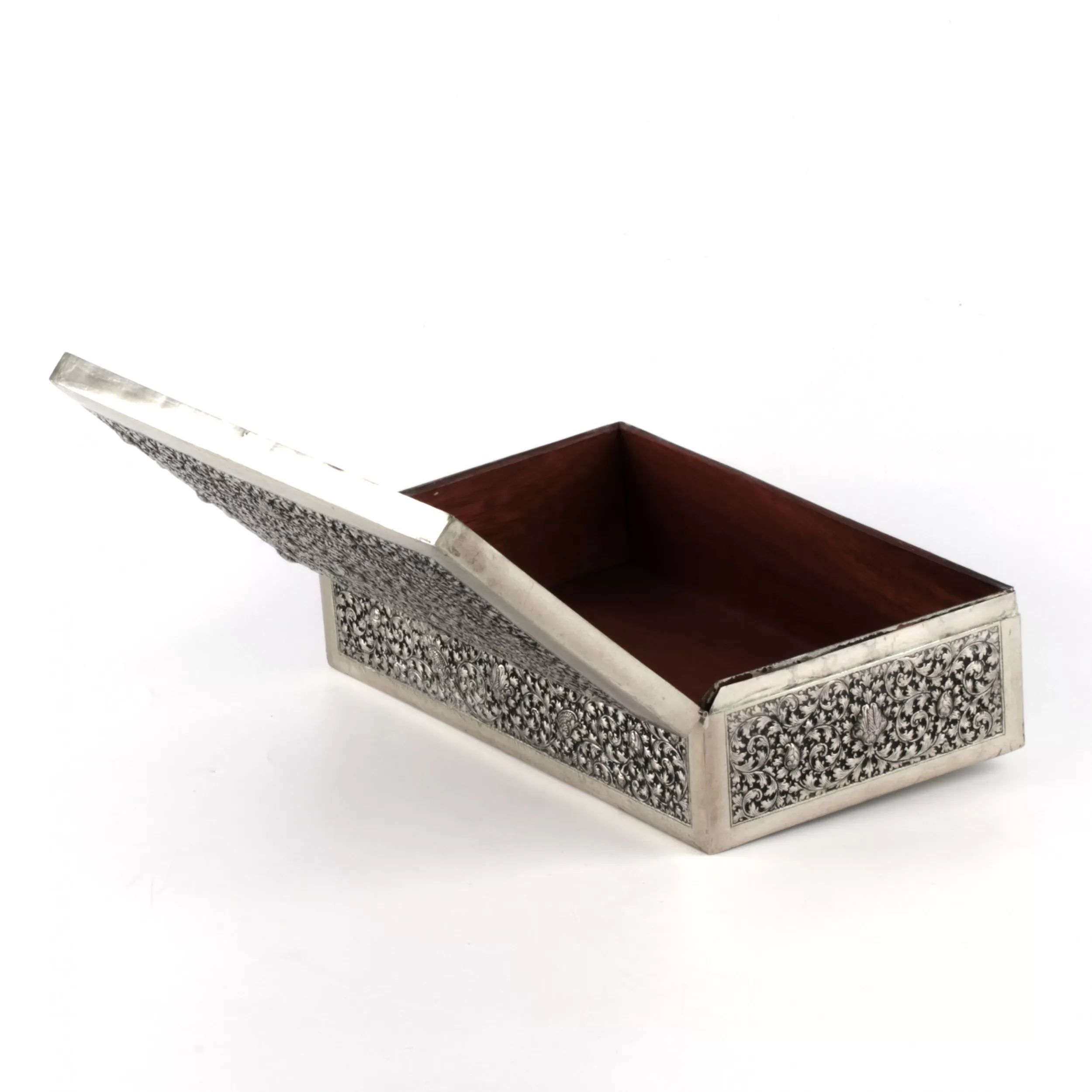 Silver cigar box. - Image 5 of 8