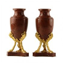 Pair of stone vases