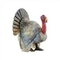 Stone-cut miniature Turkey in Faberge style