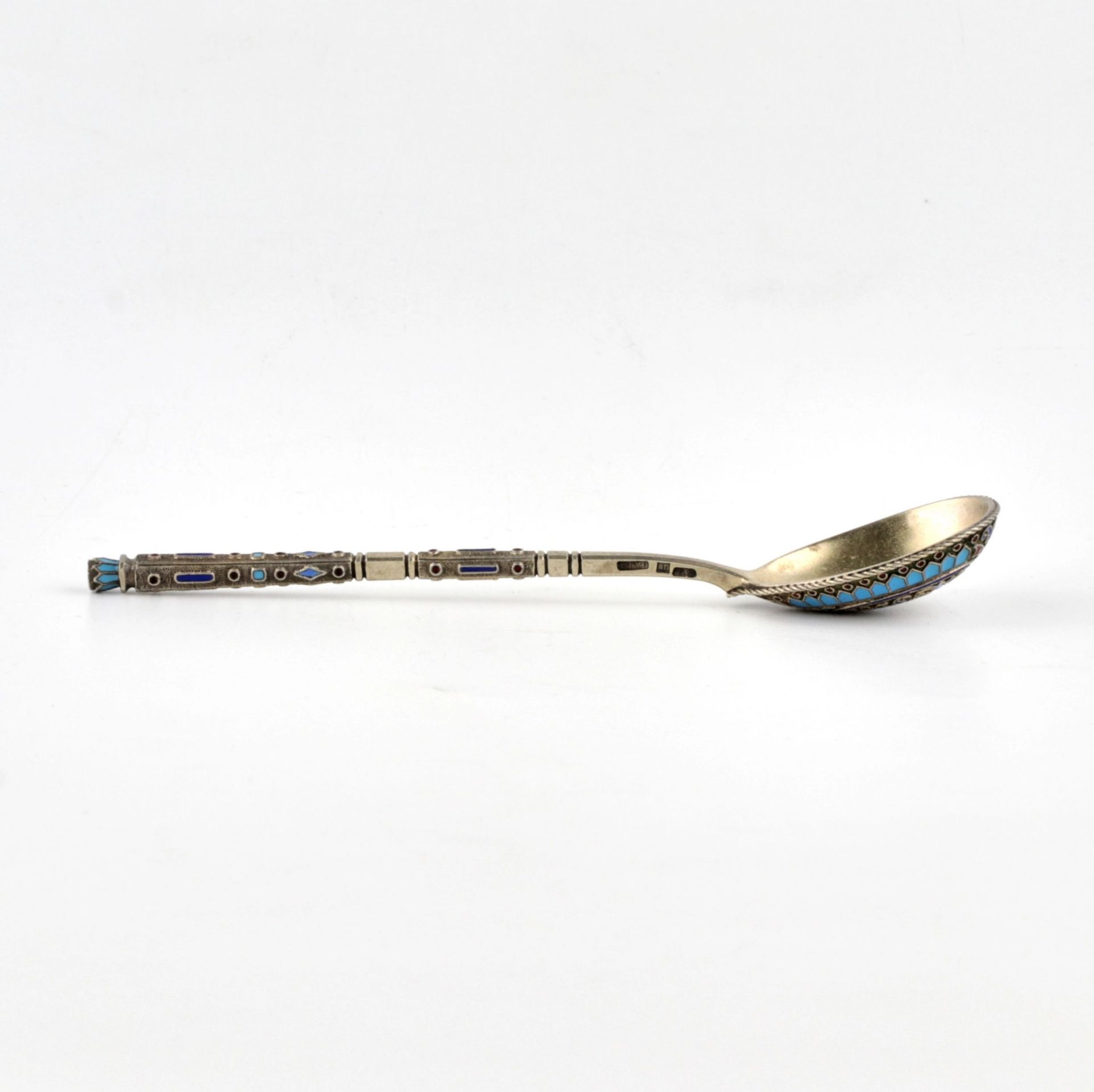 A set of Grachev`s teaspoons in their own case. - Image 5 of 9