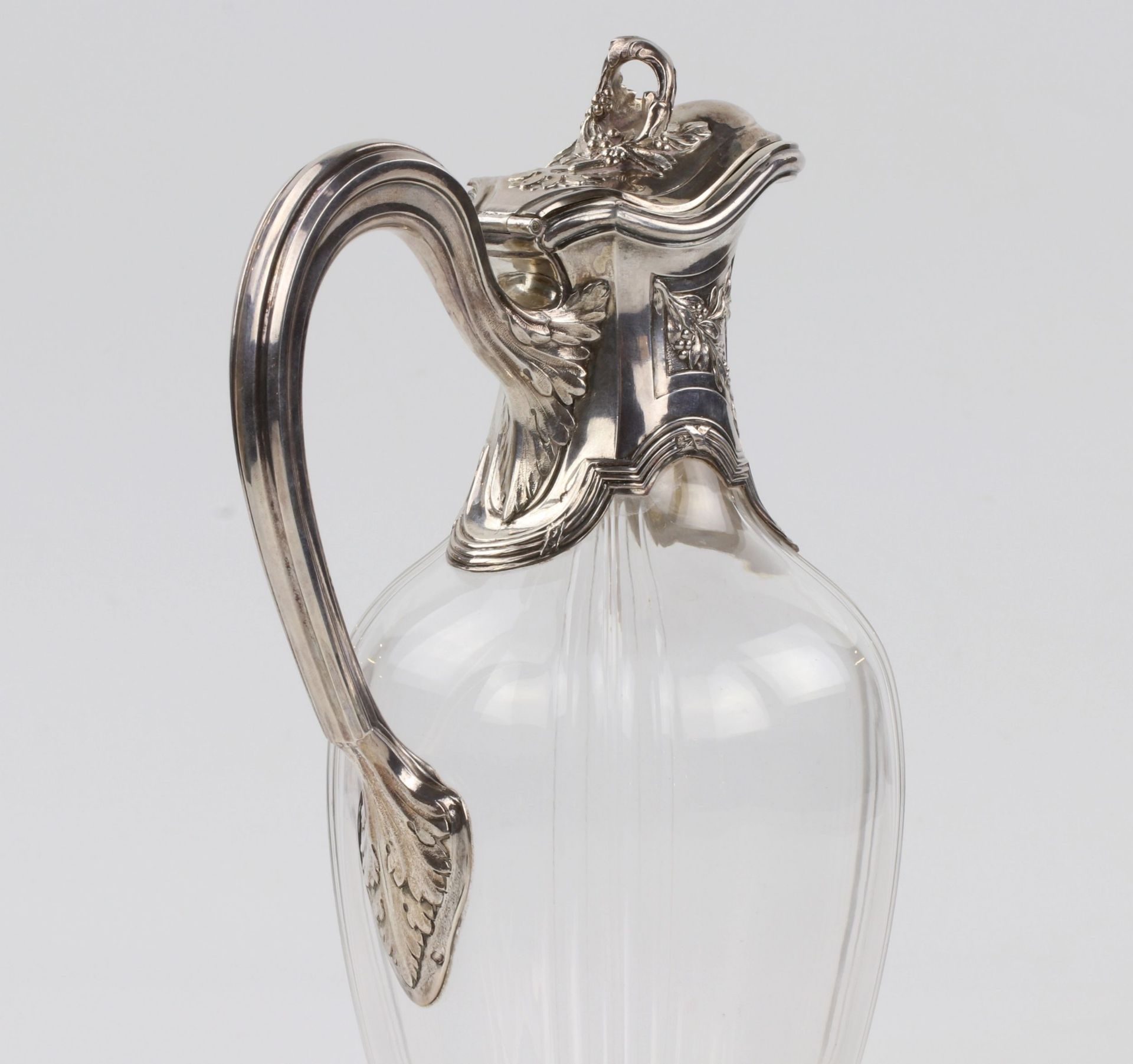 Crystal jug with silver. France. The turn of the 19th-20th centuries. - Image 2 of 6