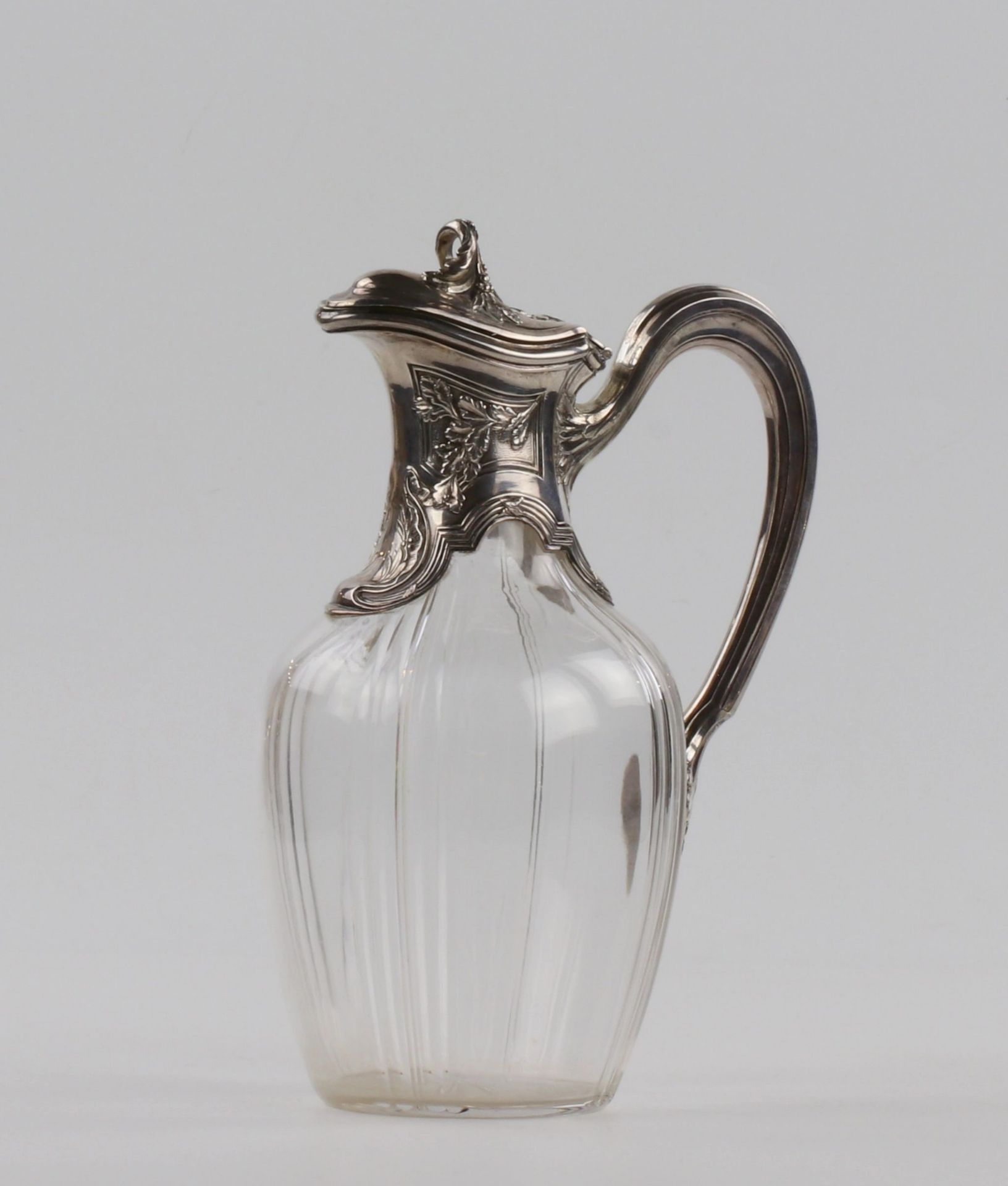 Crystal jug with silver. France. The turn of the 19th-20th centuries. - Image 5 of 6