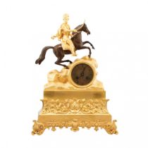 Cavalry mantel clock