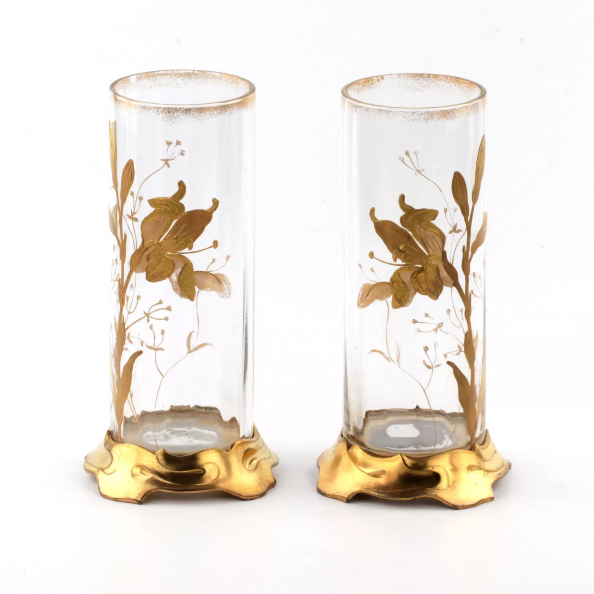 Pair of Art Nouveau vases - Image 2 of 5