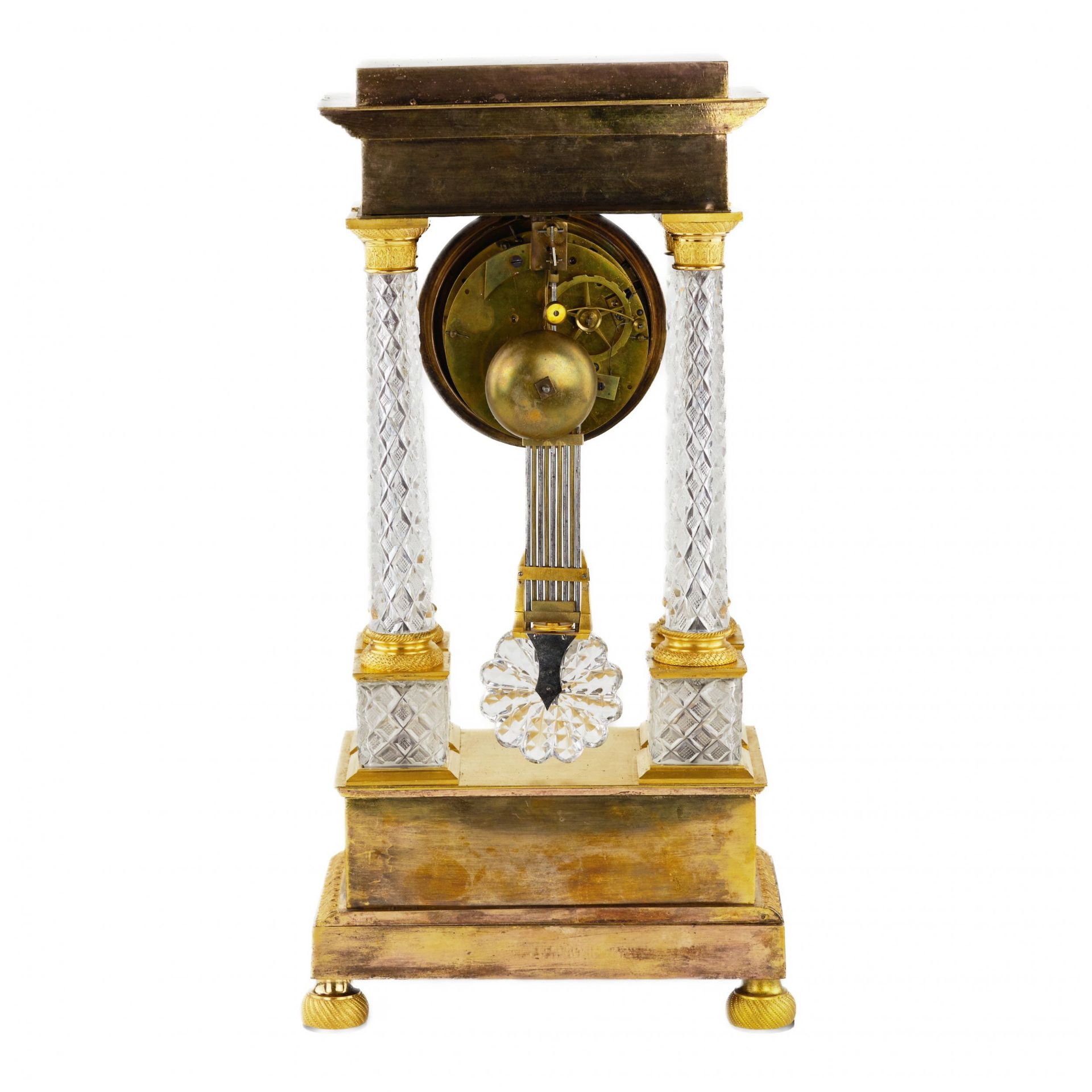 Empire style mantel clock. Paris .1830. - Image 6 of 6