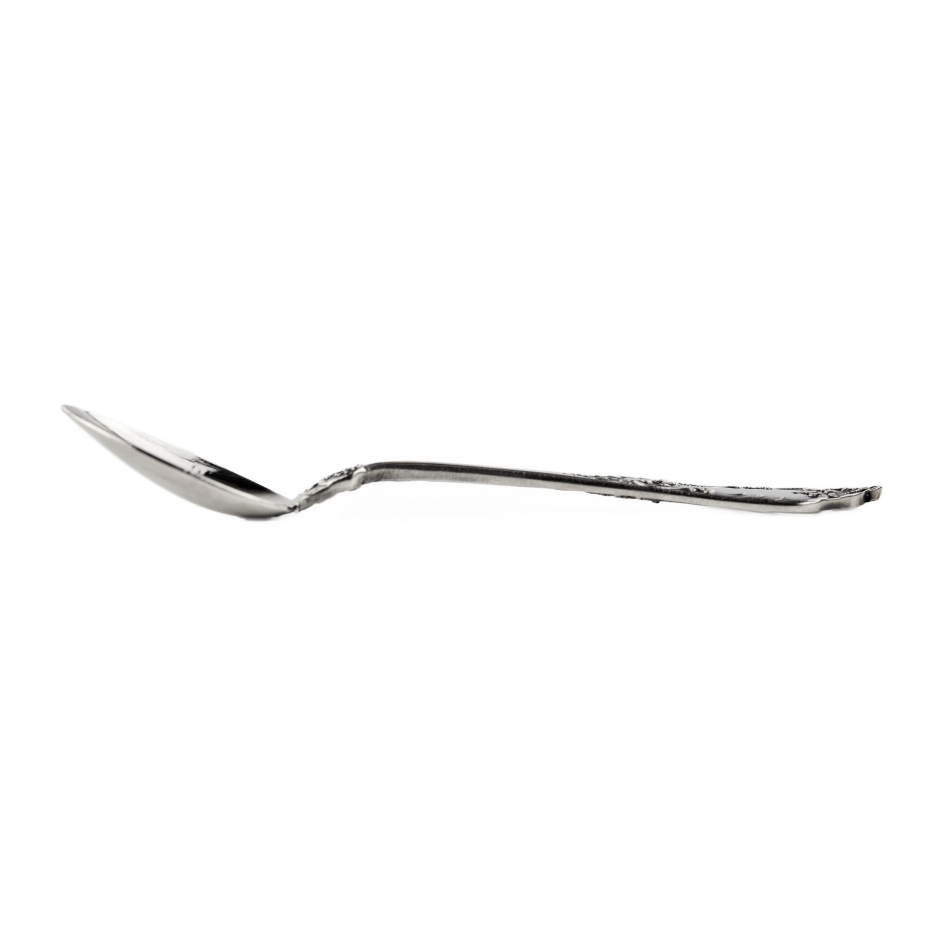 A set of silver coffee spoons. - Image 6 of 8