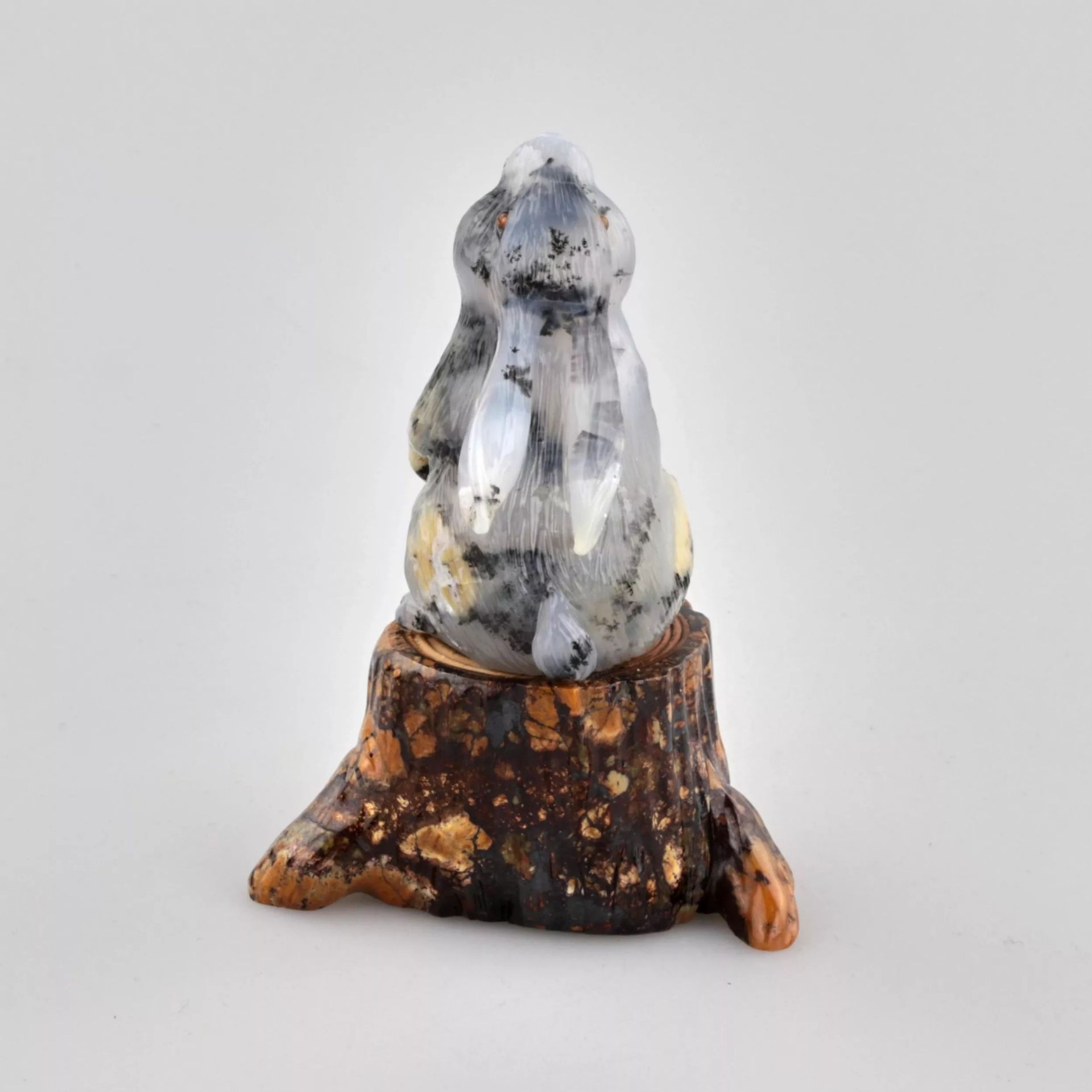 Figurine Hare on a stump - Bild 4 aus 6