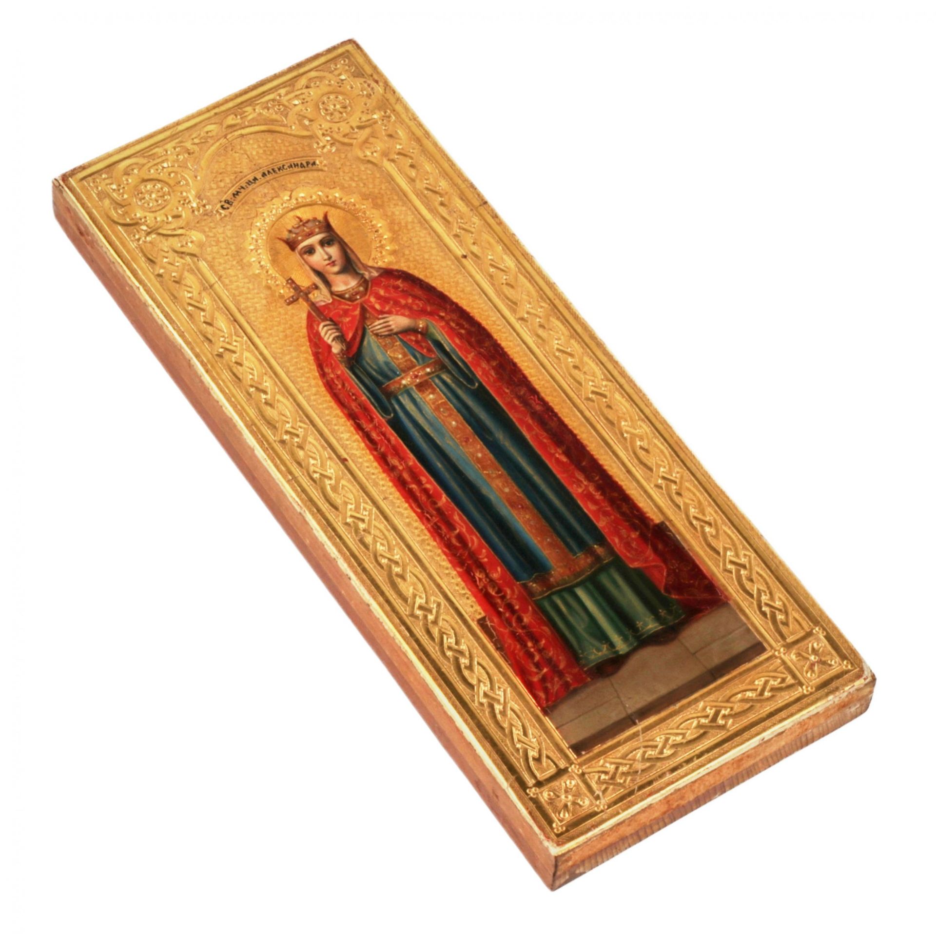 Icon of St. Alexander. The turn of the 19th and 20th centuries. - Image 2 of 3