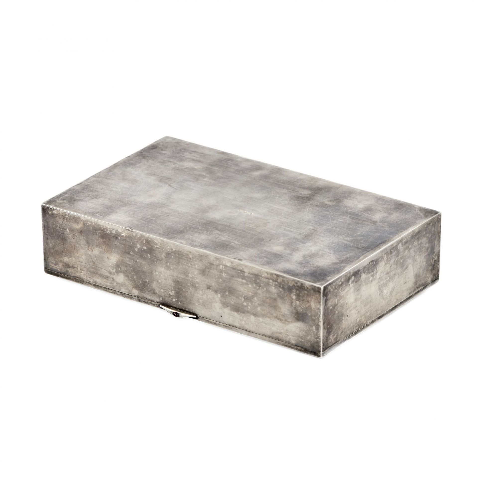 Massive silver box for cigars Nightingale the Robber. - Bild 7 aus 9