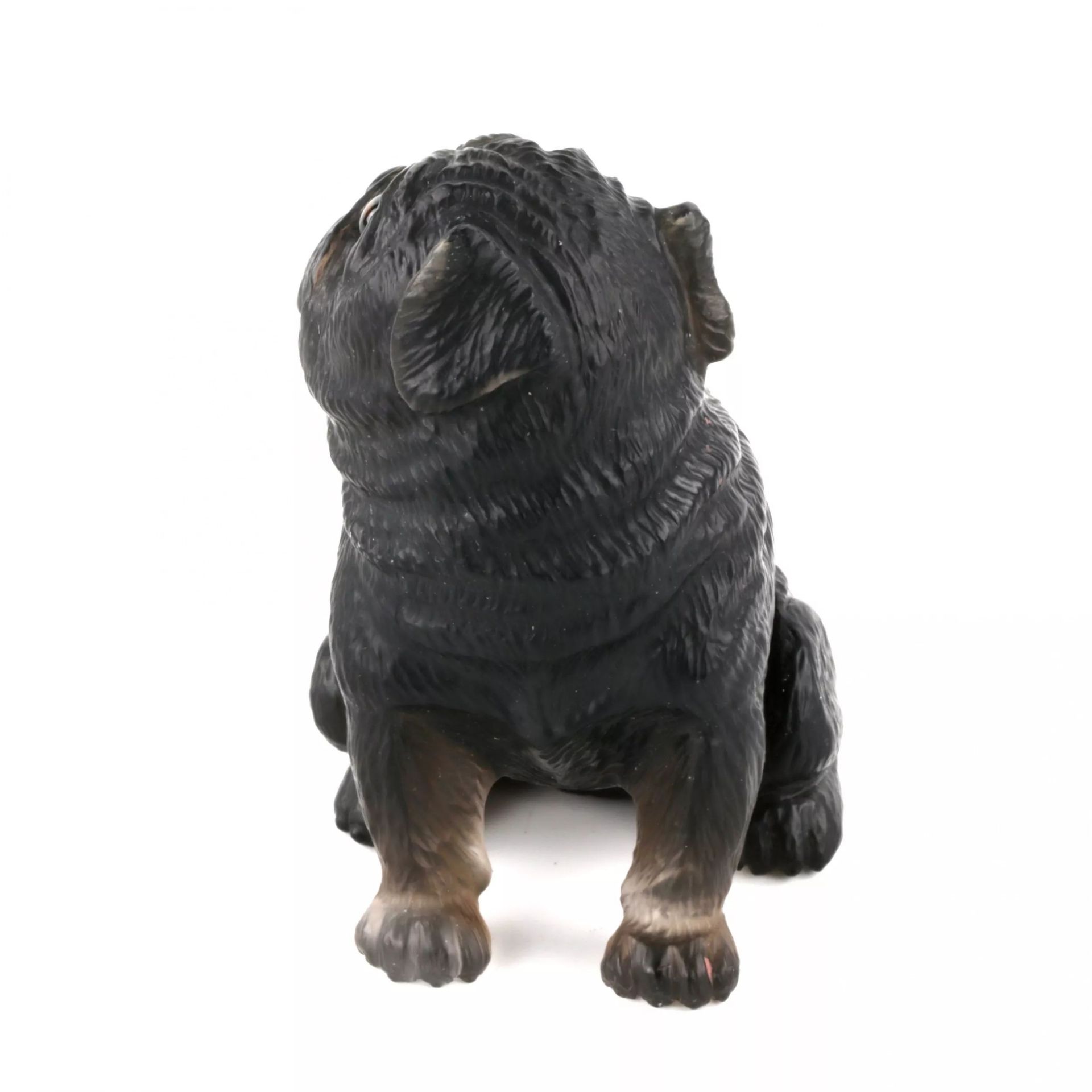 Miniature stone cutting Pug. - Bild 3 aus 7