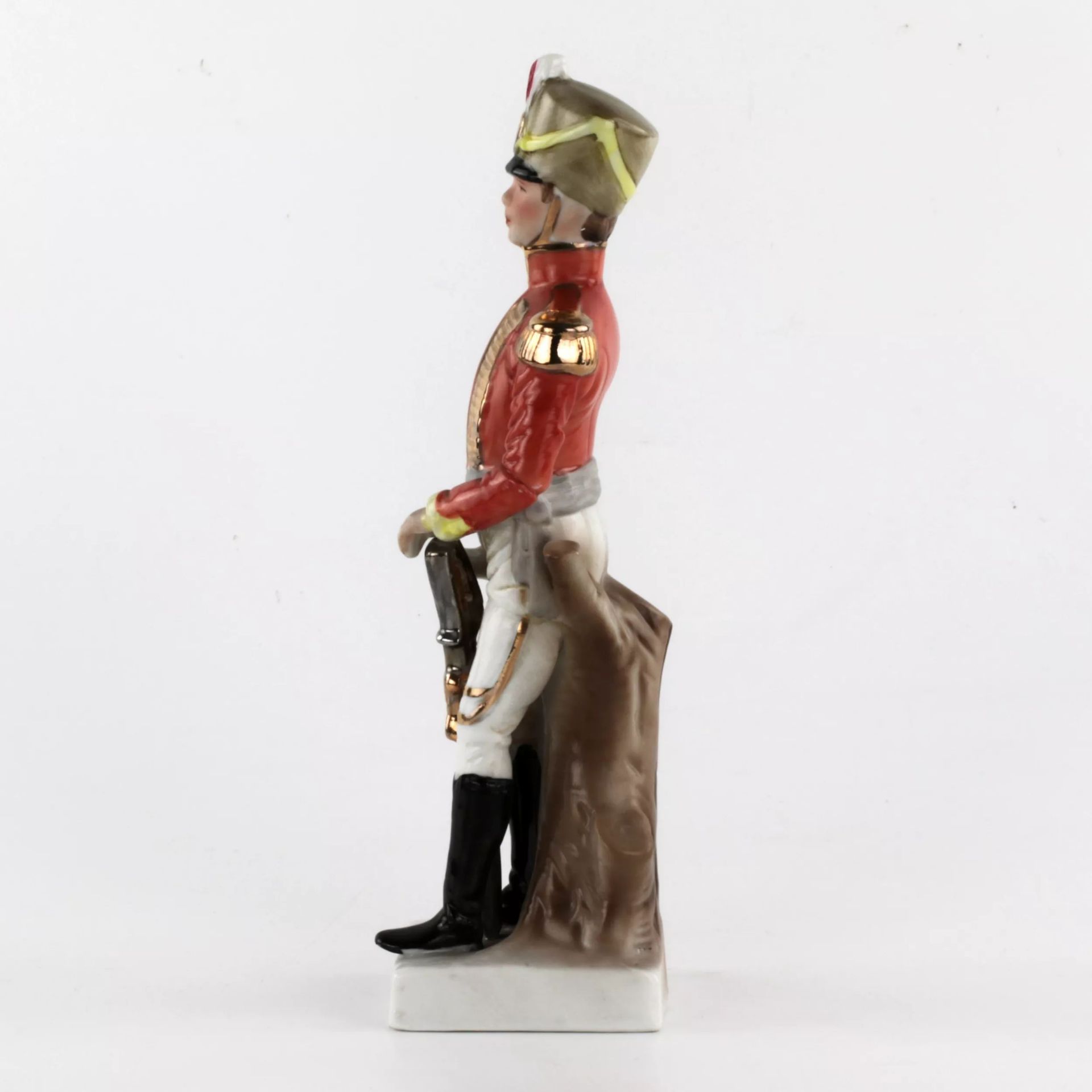 Porcelain figurine "Hussar with a report". - Image 2 of 6