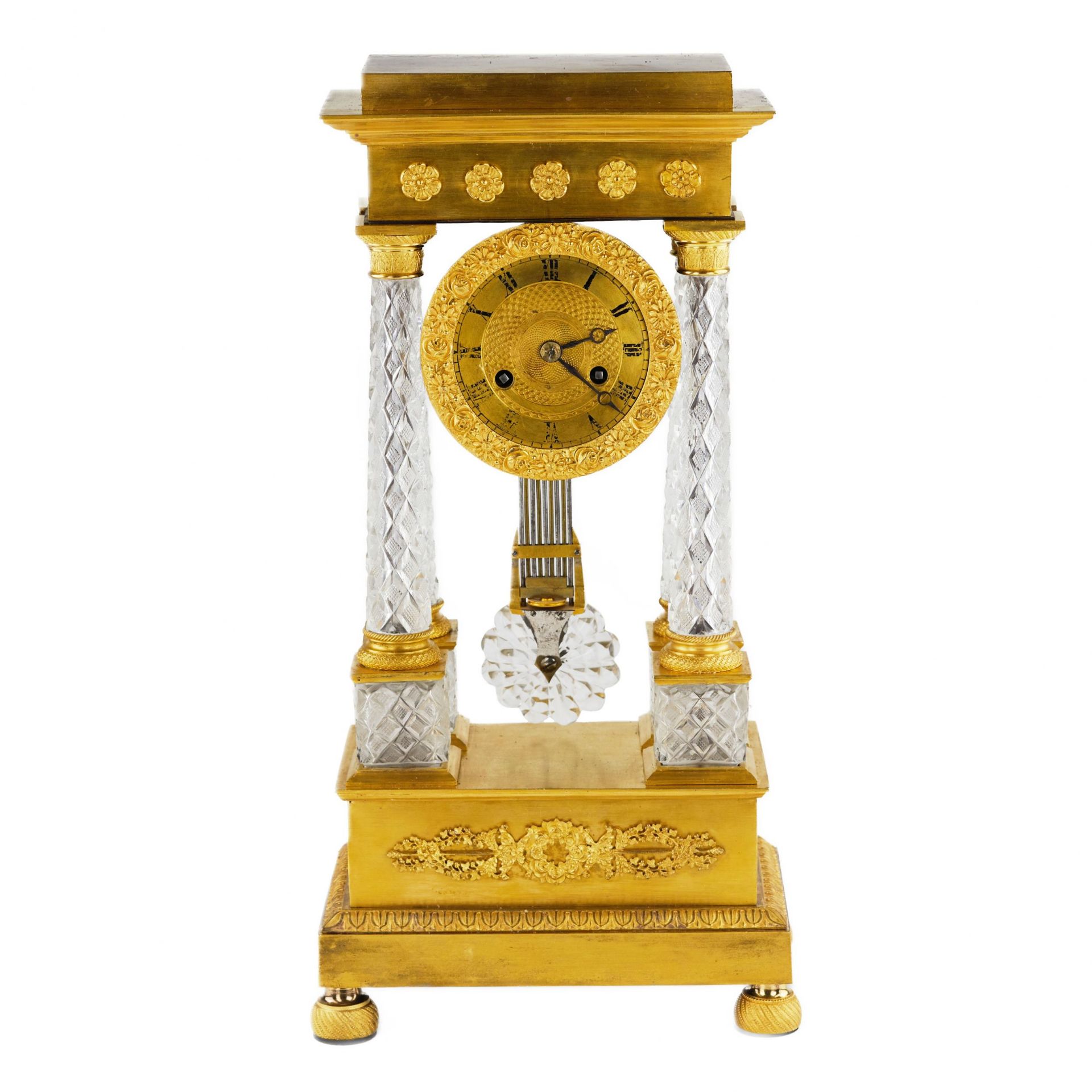 Empire style mantel clock. Paris .1830. - Image 2 of 6