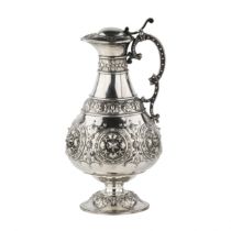 WINE JUG made of silver. James Barclay Hennell, London, 1877.