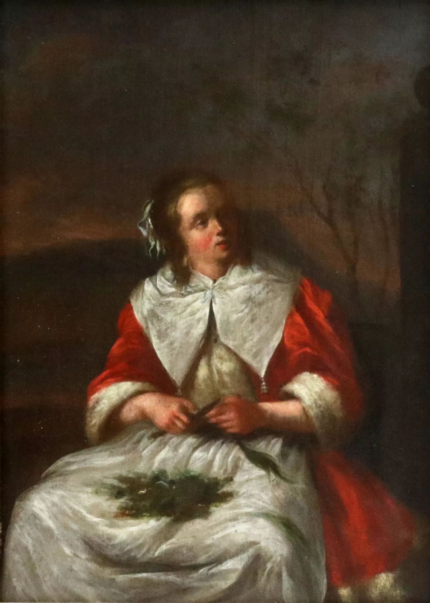 Genre scene - Woman cooking vegetables. Follower of GABRIEL METSU (1629-1667). - Bild 2 aus 3