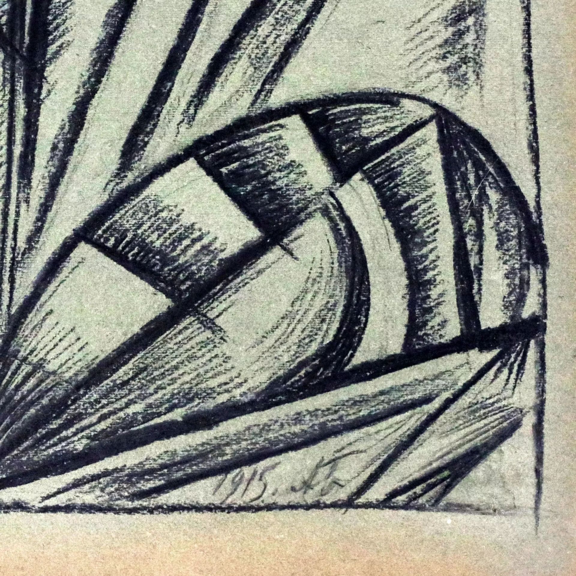Alexander Konstantinovich Bogomazov. Abstract composition. 1915. - Image 3 of 5
