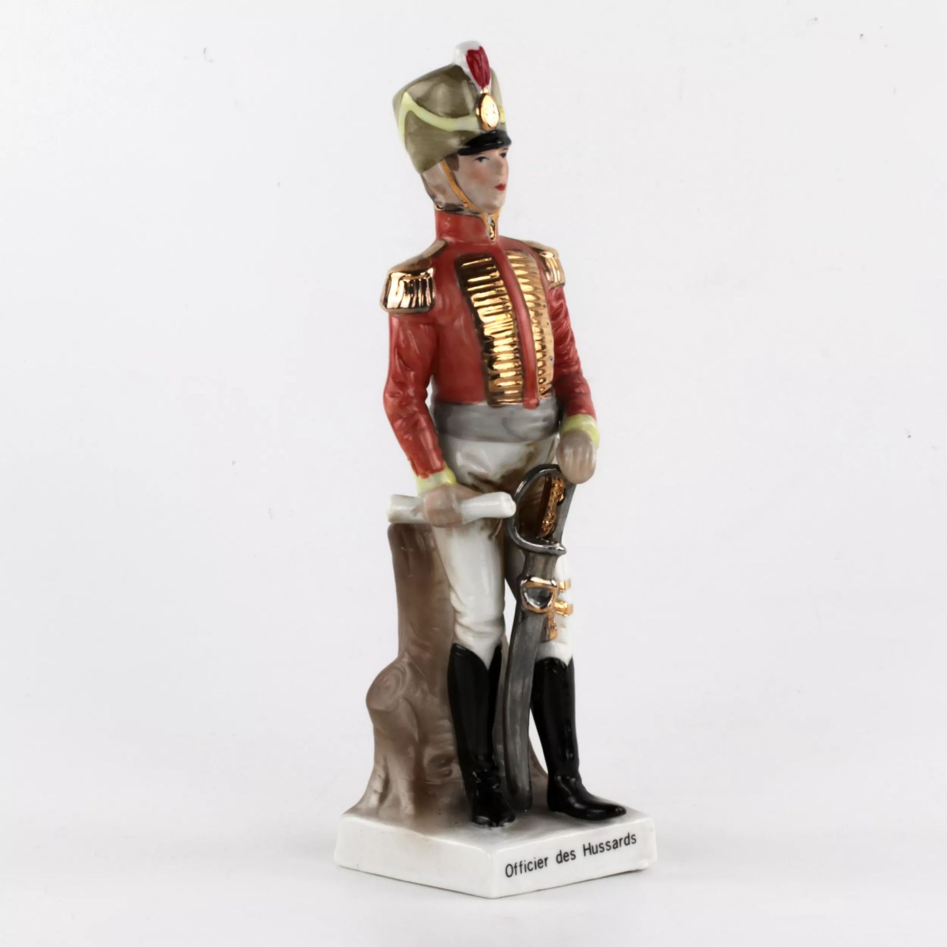 Porcelain figurine "Hussar with a report". - Image 5 of 6