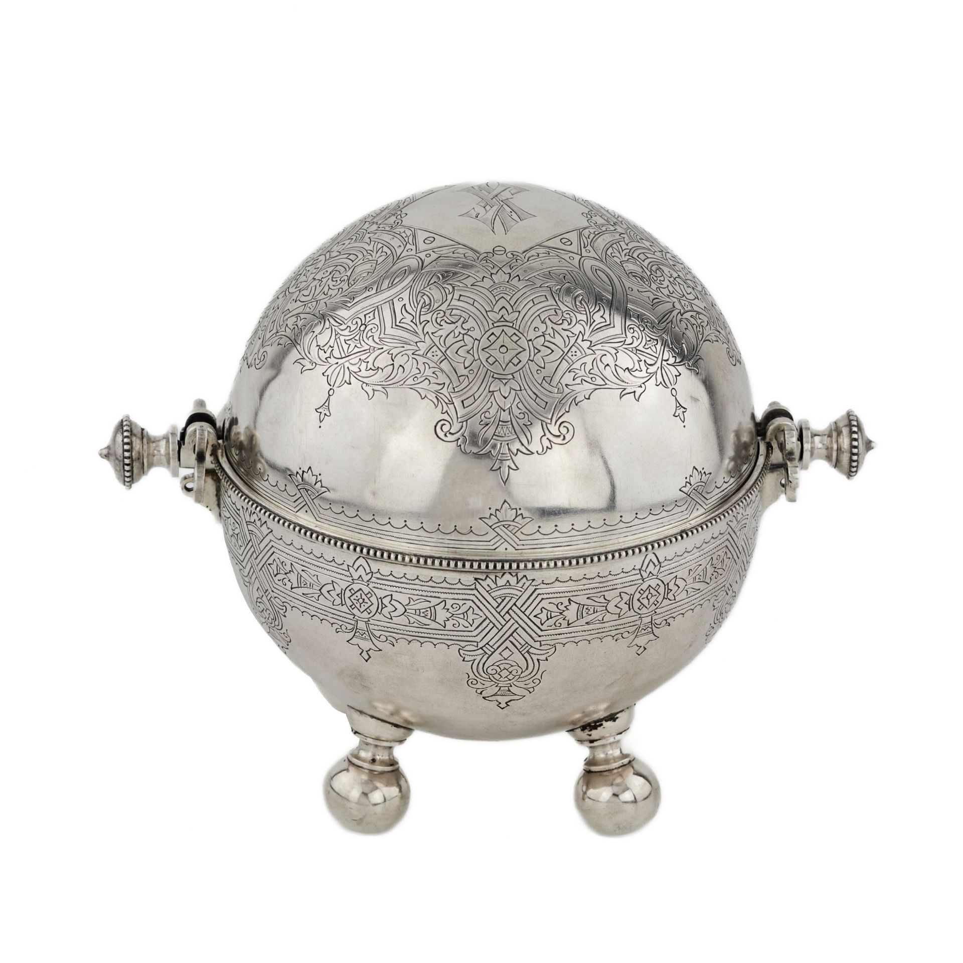 Silver device for caviar - Ikornitsa. St. Petersburg 1877-1891 - Bild 2 aus 8