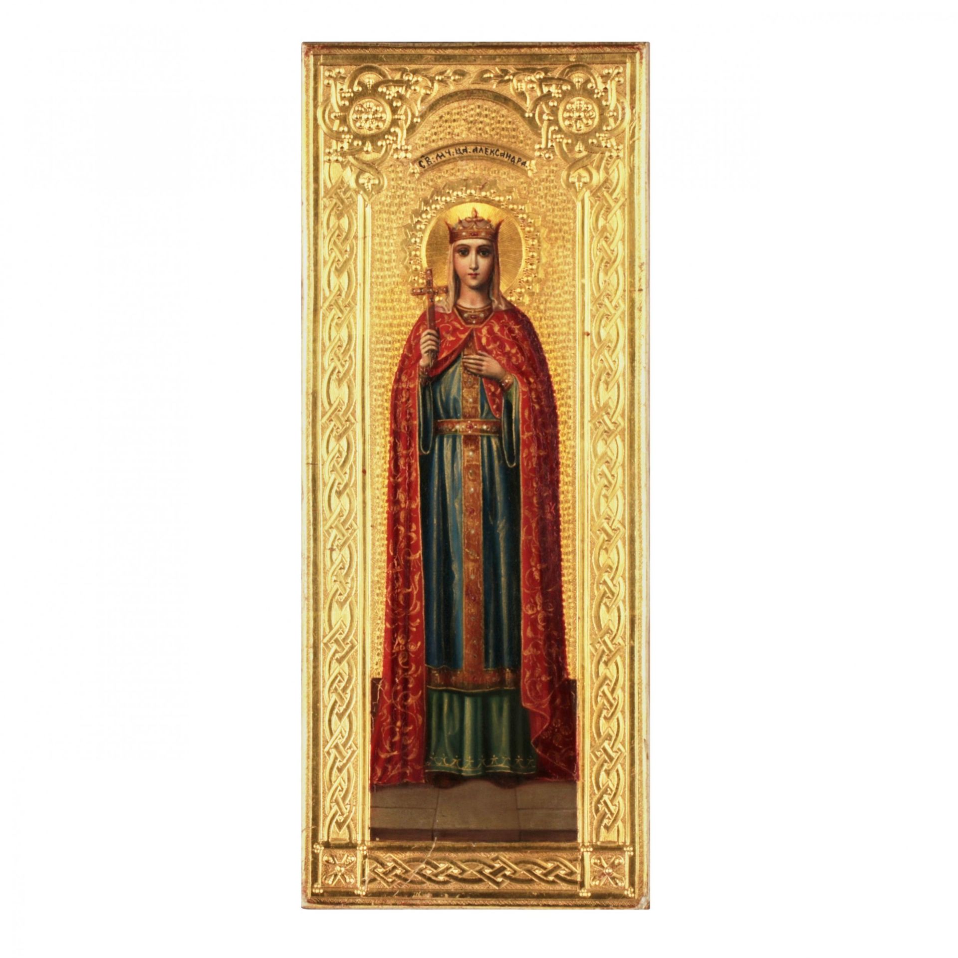 Icon of St. Alexander. The turn of the 19th and 20th centuries.