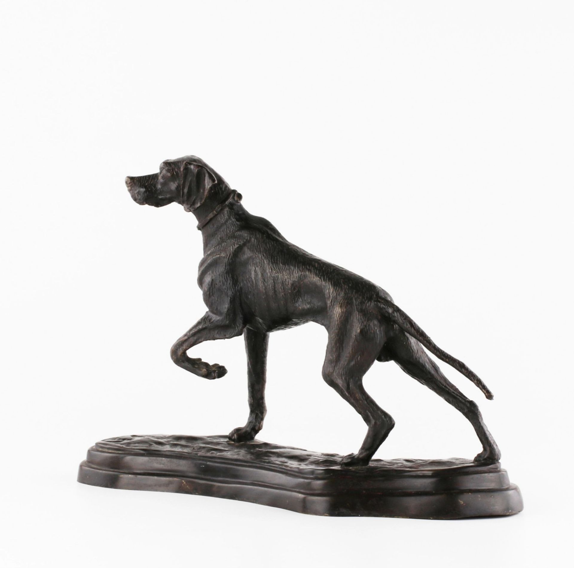 Bronze hunting dog. - Image 2 of 3