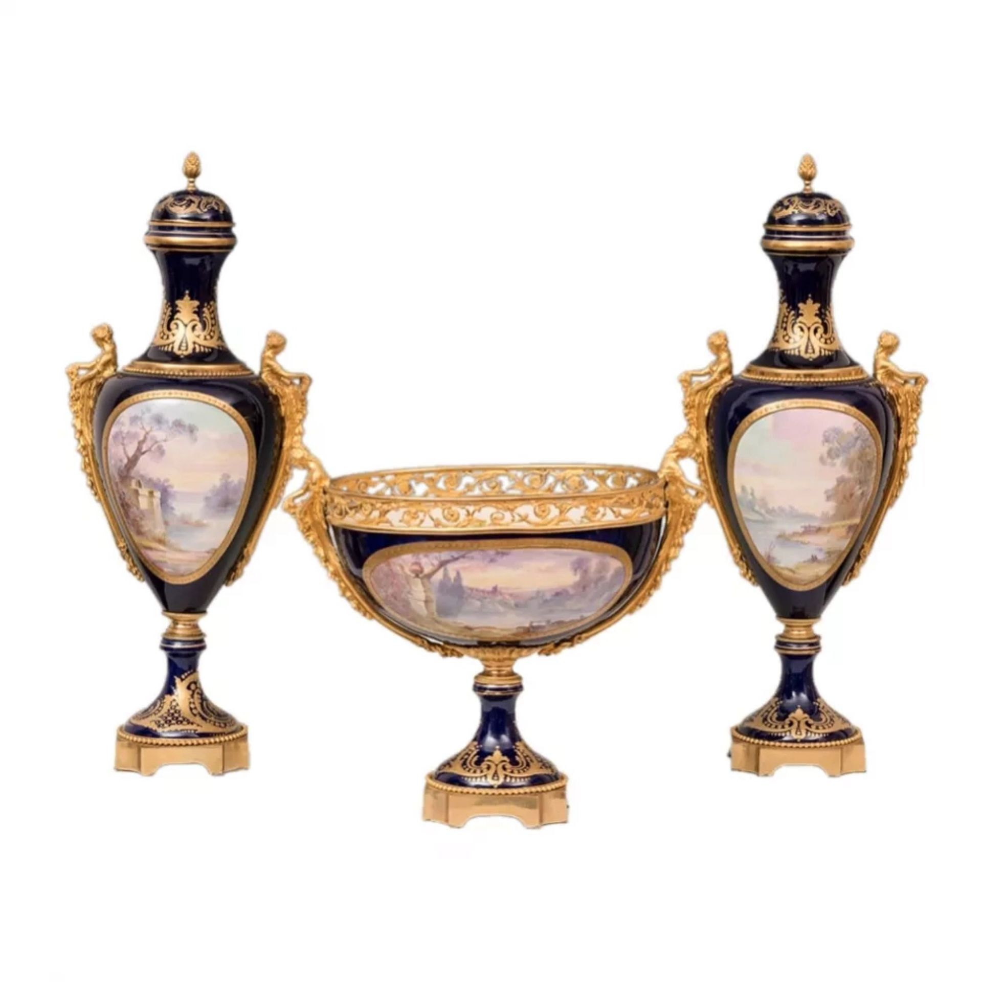 Porcelain set. Sevres. 19th century. - Bild 3 aus 8