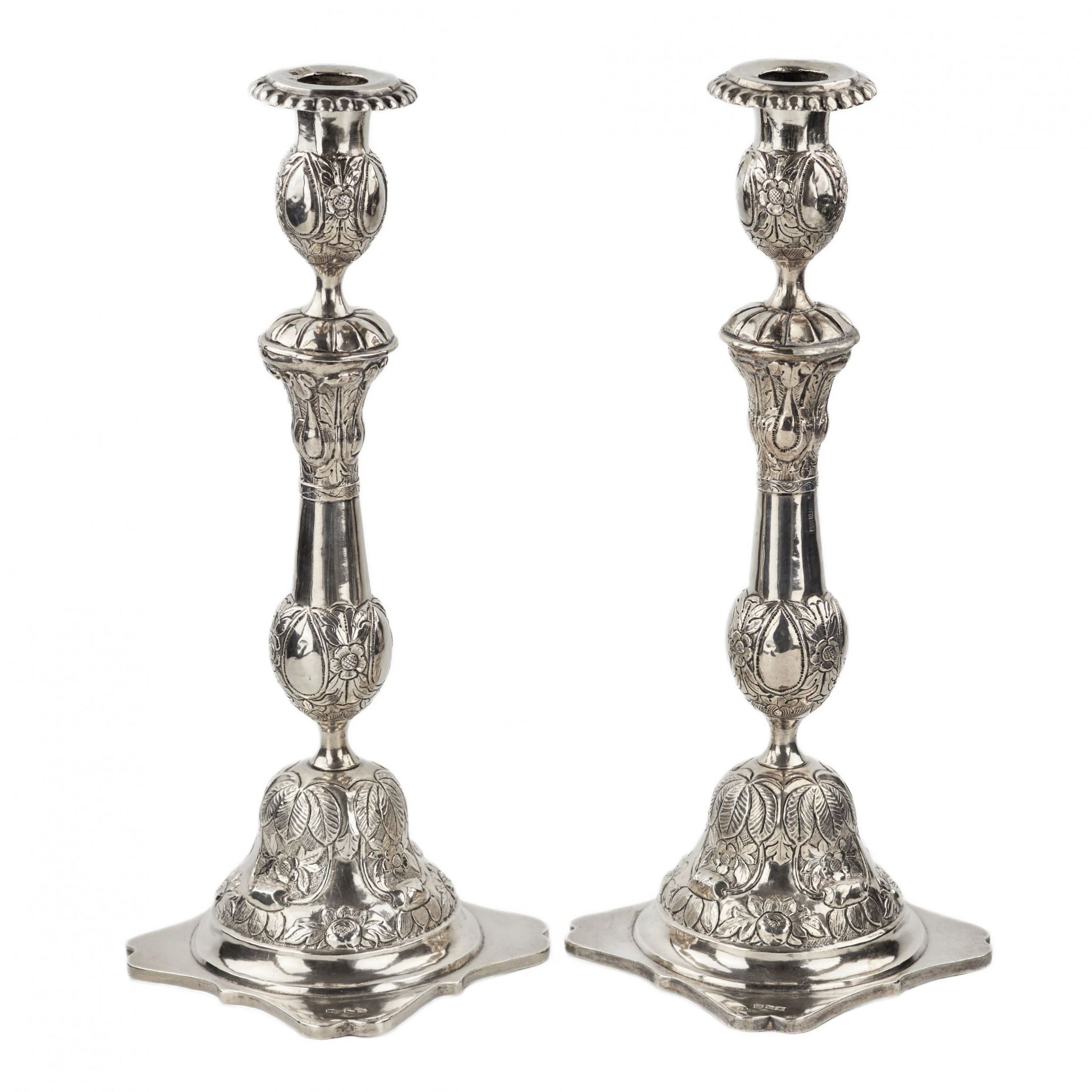 A pair of silver Saturday candlesticks. Kyiv 1878 - Bild 2 aus 7