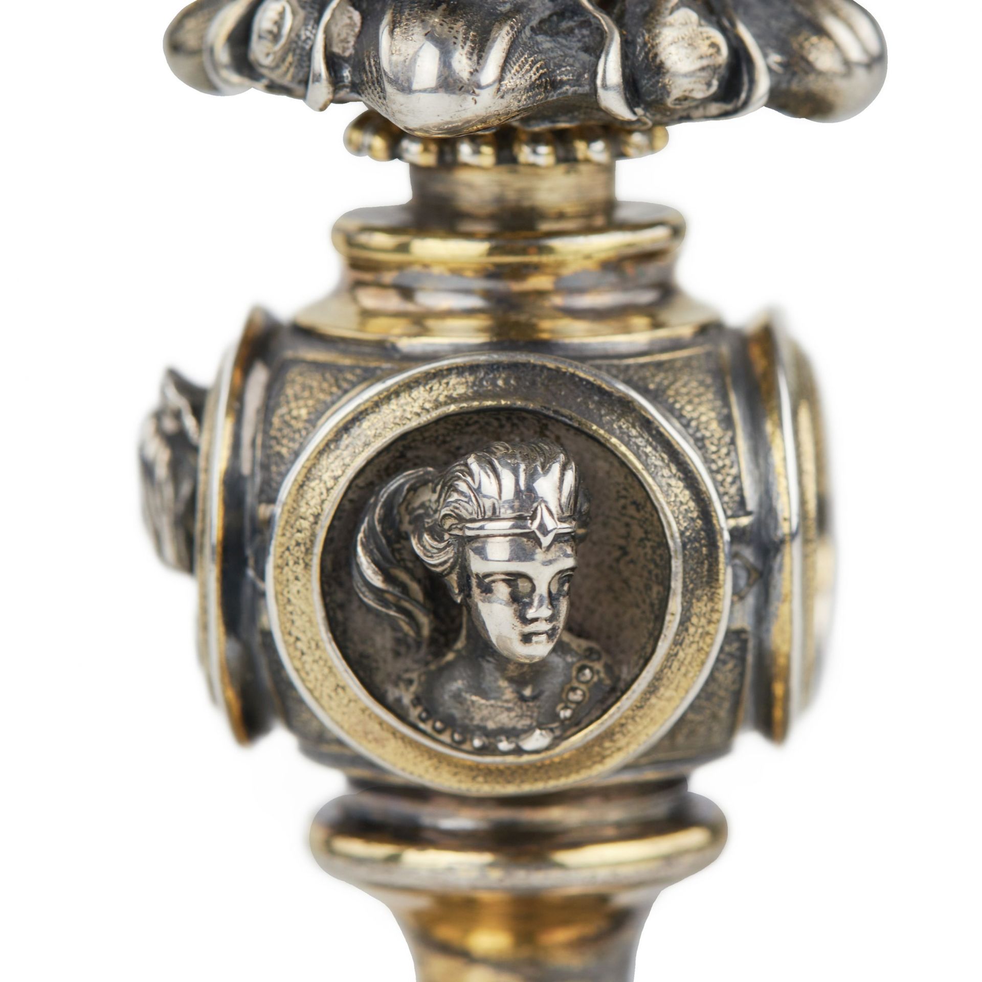 Gilded silver goblet. St. Petersburg, 84 samples, late 19th century. - Bild 7 aus 10
