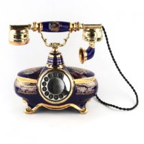 Desk telephone in Limoges style