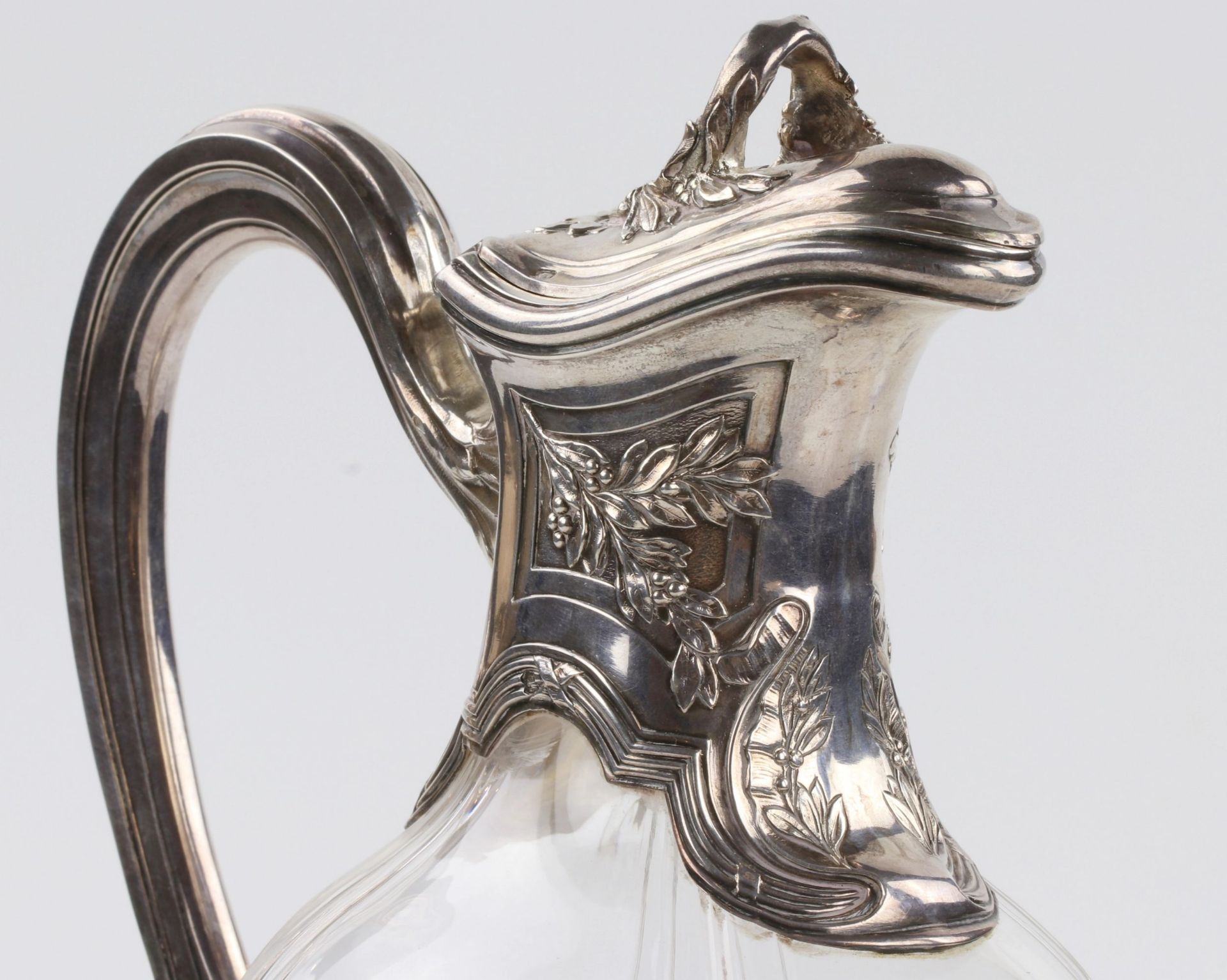 Crystal jug with silver. France. The turn of the 19th-20th centuries. - Image 3 of 6