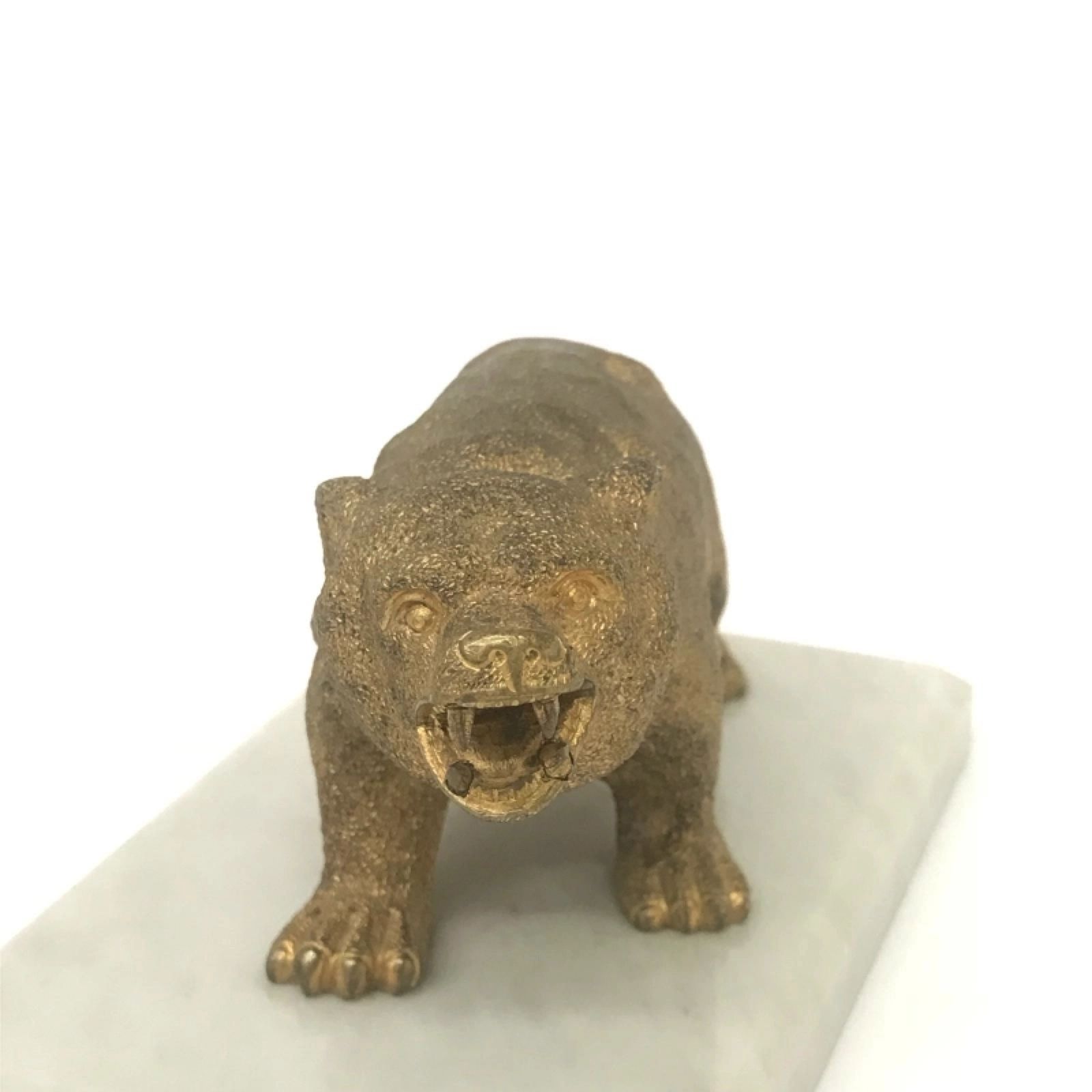 Russian paperweight Bear. - Image 2 of 3
