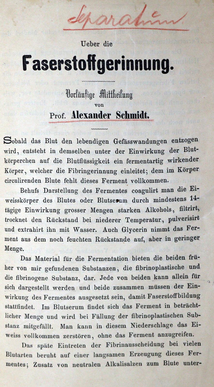 Hämatologie.