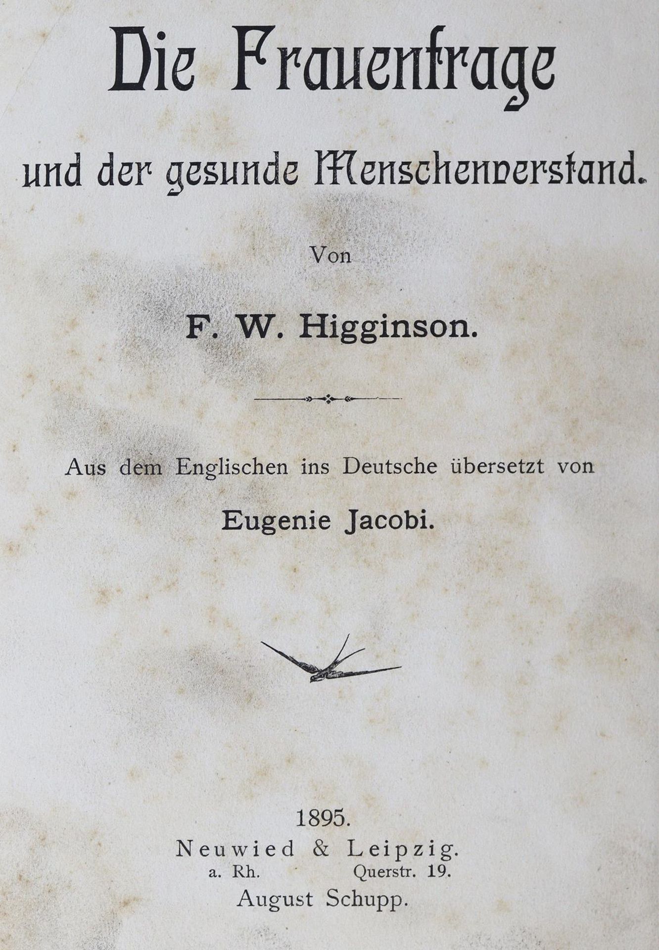 Higginson,F.W. (d.i. T.W.Higginson).