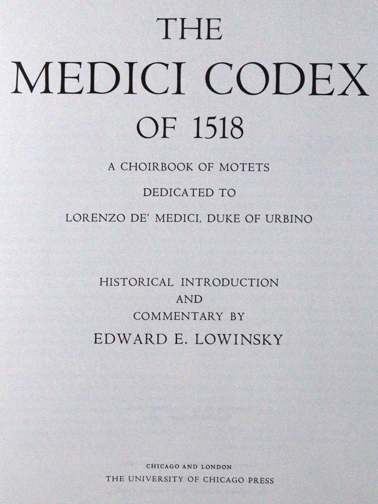 Medici Codex of 1518, The.